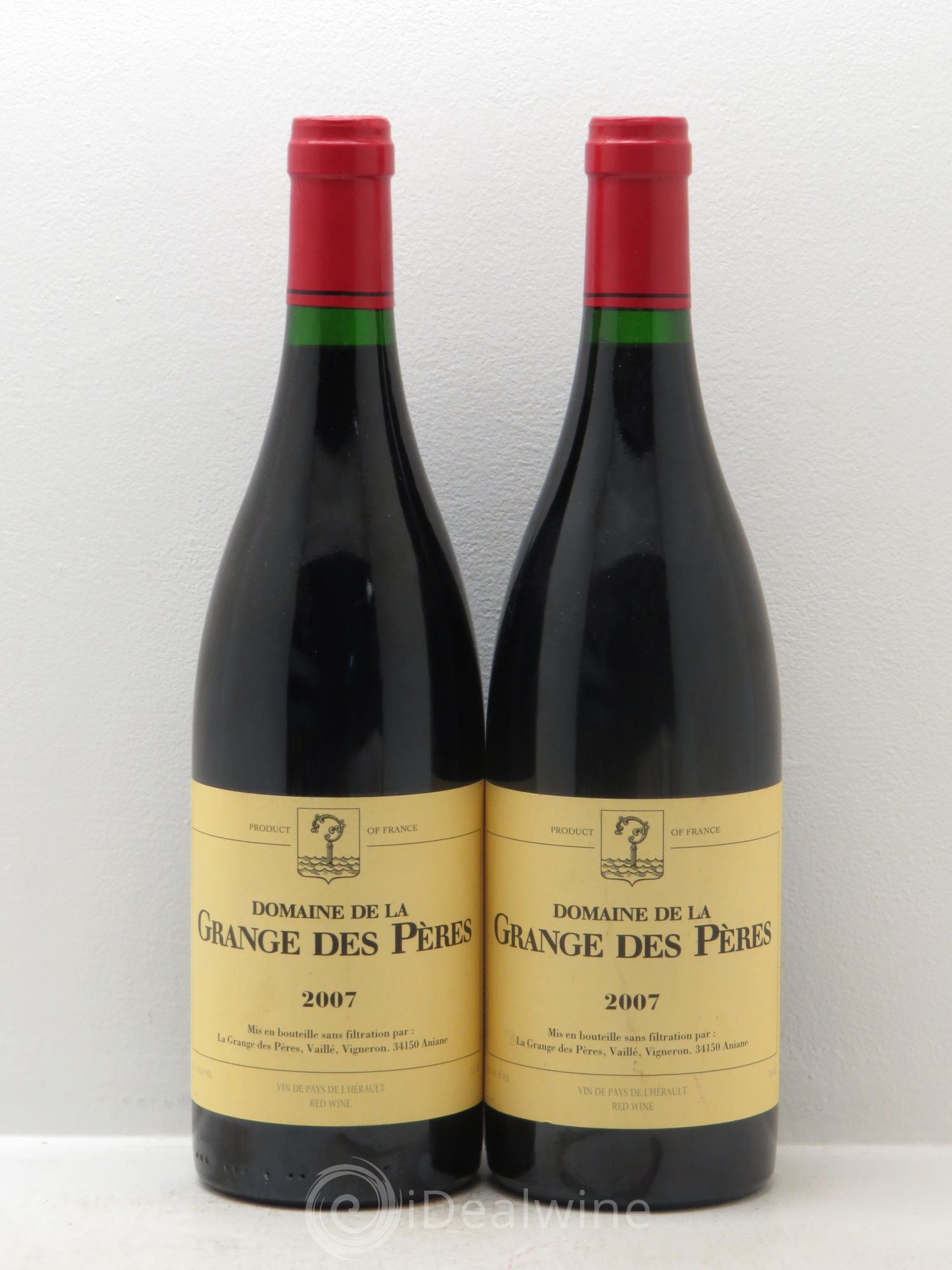 Pays d'Hérault Grange des Pères Laurent Vaillé 2007 - Lot de 2 bouteilles - 0