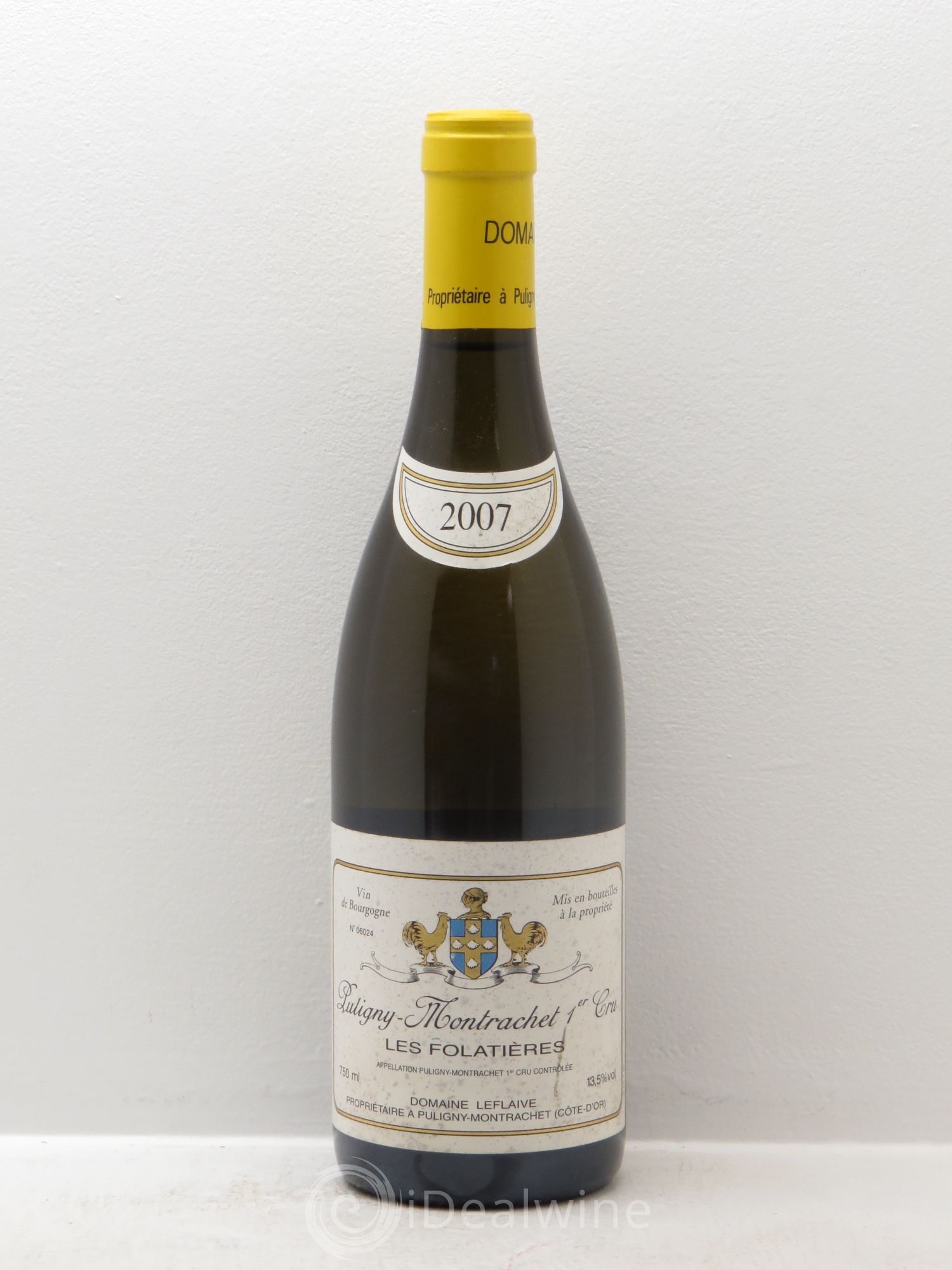 Puligny-Montrachet 1er Cru Les Folatières Leflaive (Domaine) 2007 - Lot de 1 bouteille - 0