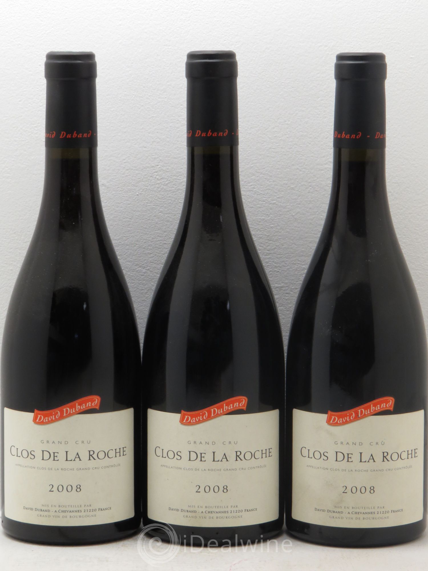 Clos de la Roche Grand Cru Domaine Duband 2008 - Posten von 3 Flaschen - 0