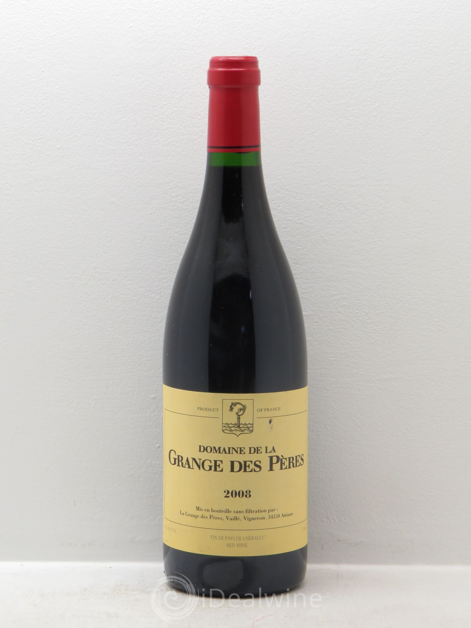 Pays d'Hérault Grange des Pères Laurent Vaillé 2008 - Lot de 1 bouteille - 0