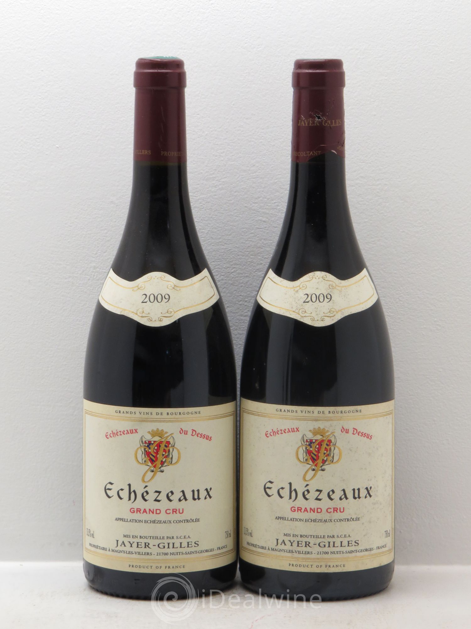 Echezeaux Grand Cru Jayer-Gilles Du Dessus 2009 - Lot de 2 bouteilles - 0