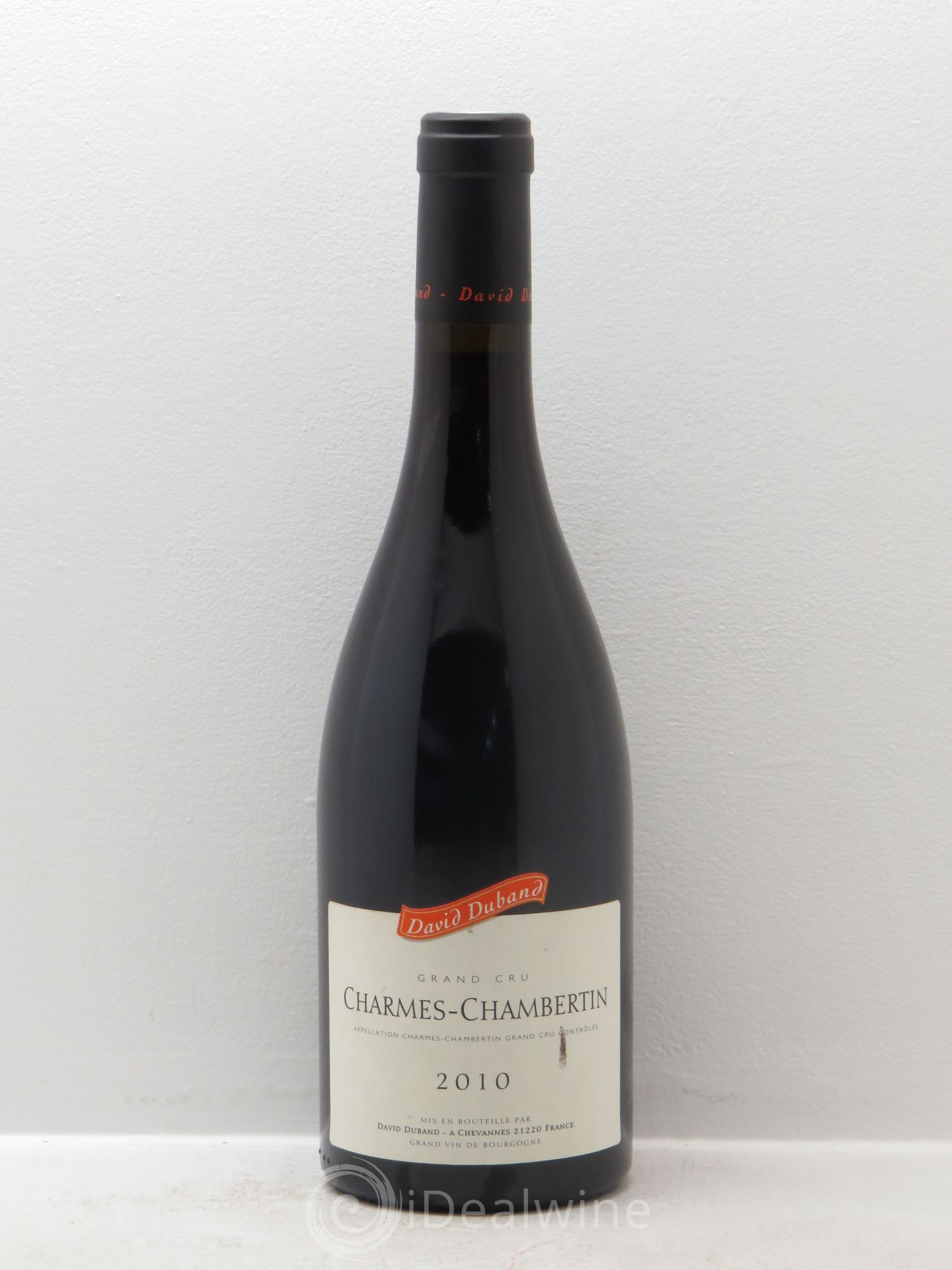 Charmes-Chambertin Grand Cru David Duband (Domaine) 2010 - Lot de 1 bouteille - 0