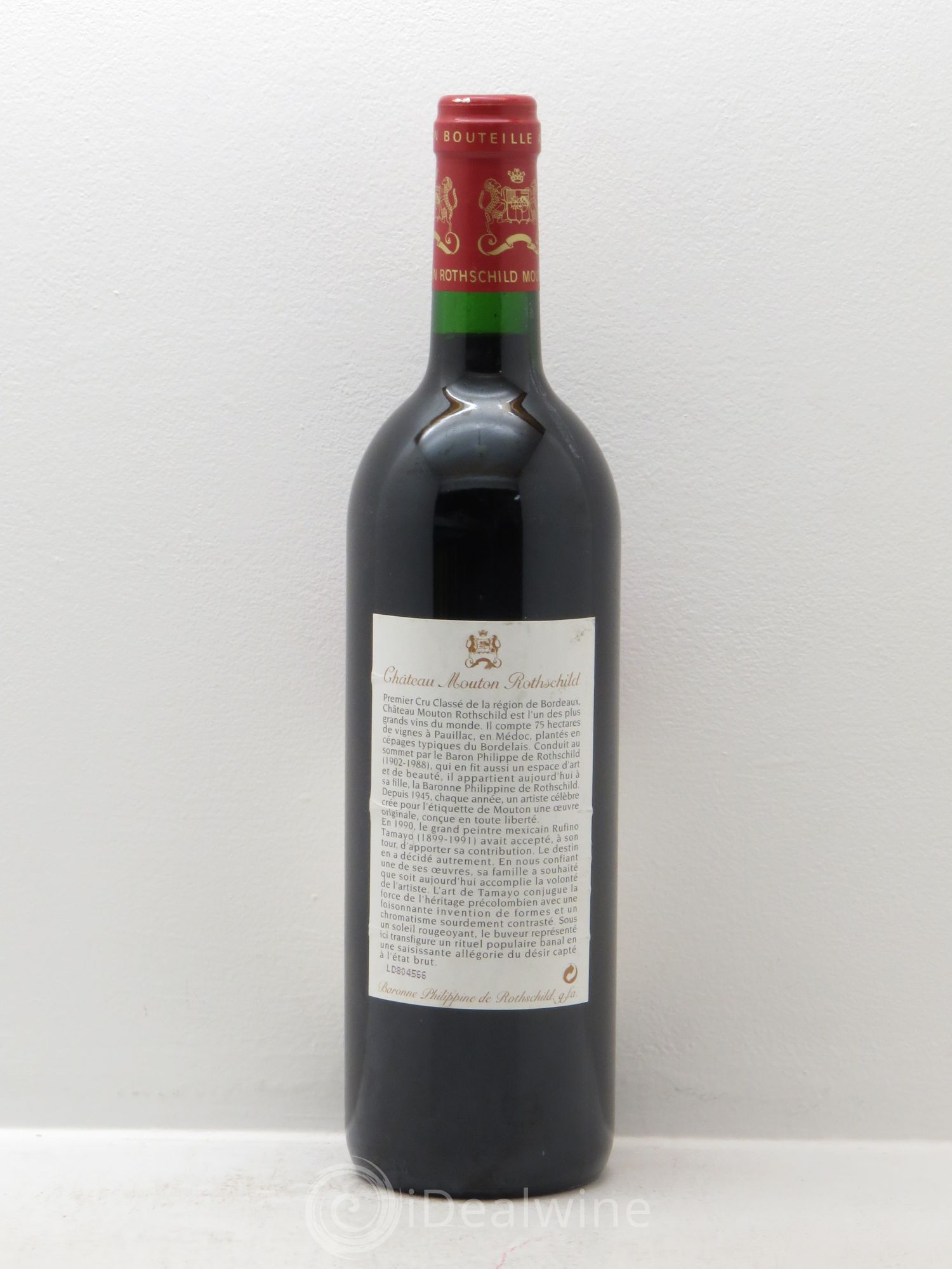 Château Mouton Rothschild 1er Grand Cru Classé 1998 - Lot de 1 bouteille - 1