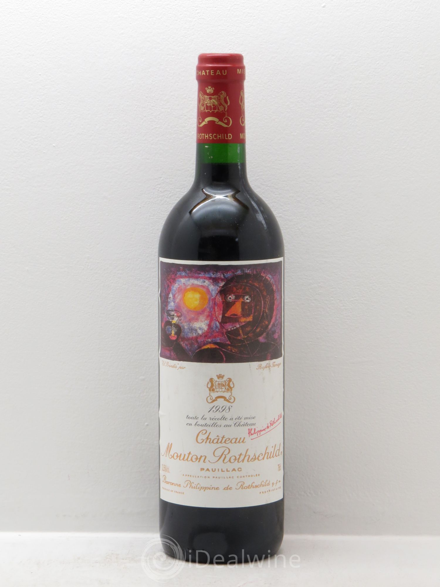 Château Mouton Rothschild 1er Grand Cru Classé 1998 - Lot de 1 bouteille - 0