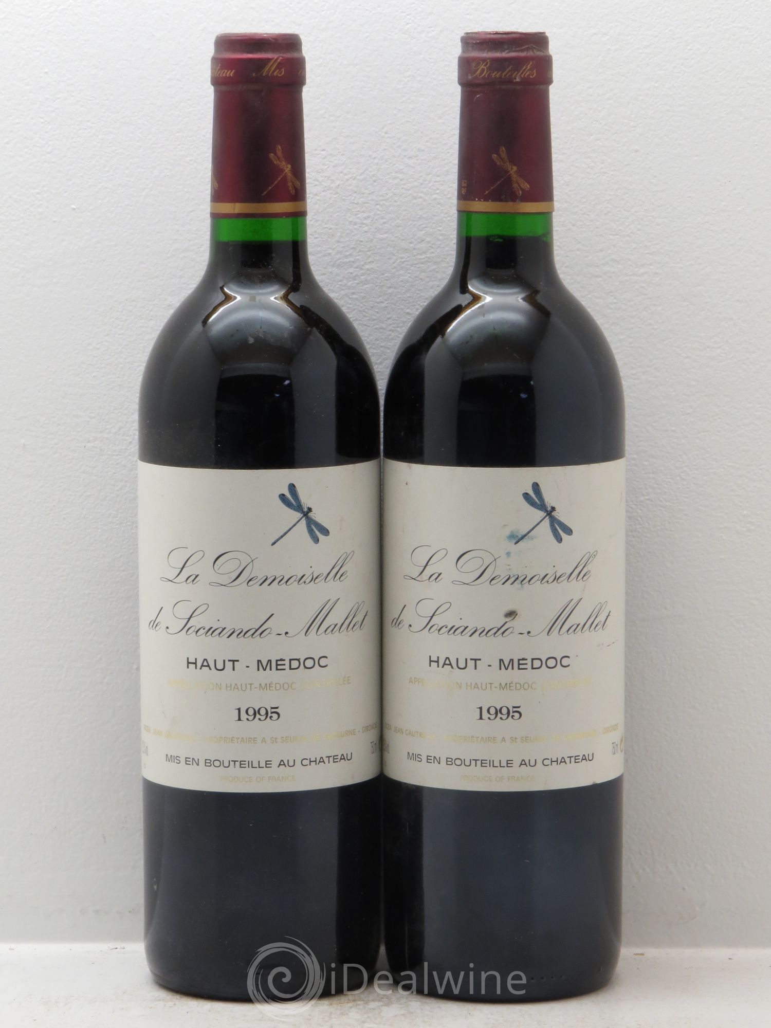 Demoiselle de Sociando Mallet Second Vin 1995 - Lot de 2 bouteilles - 0