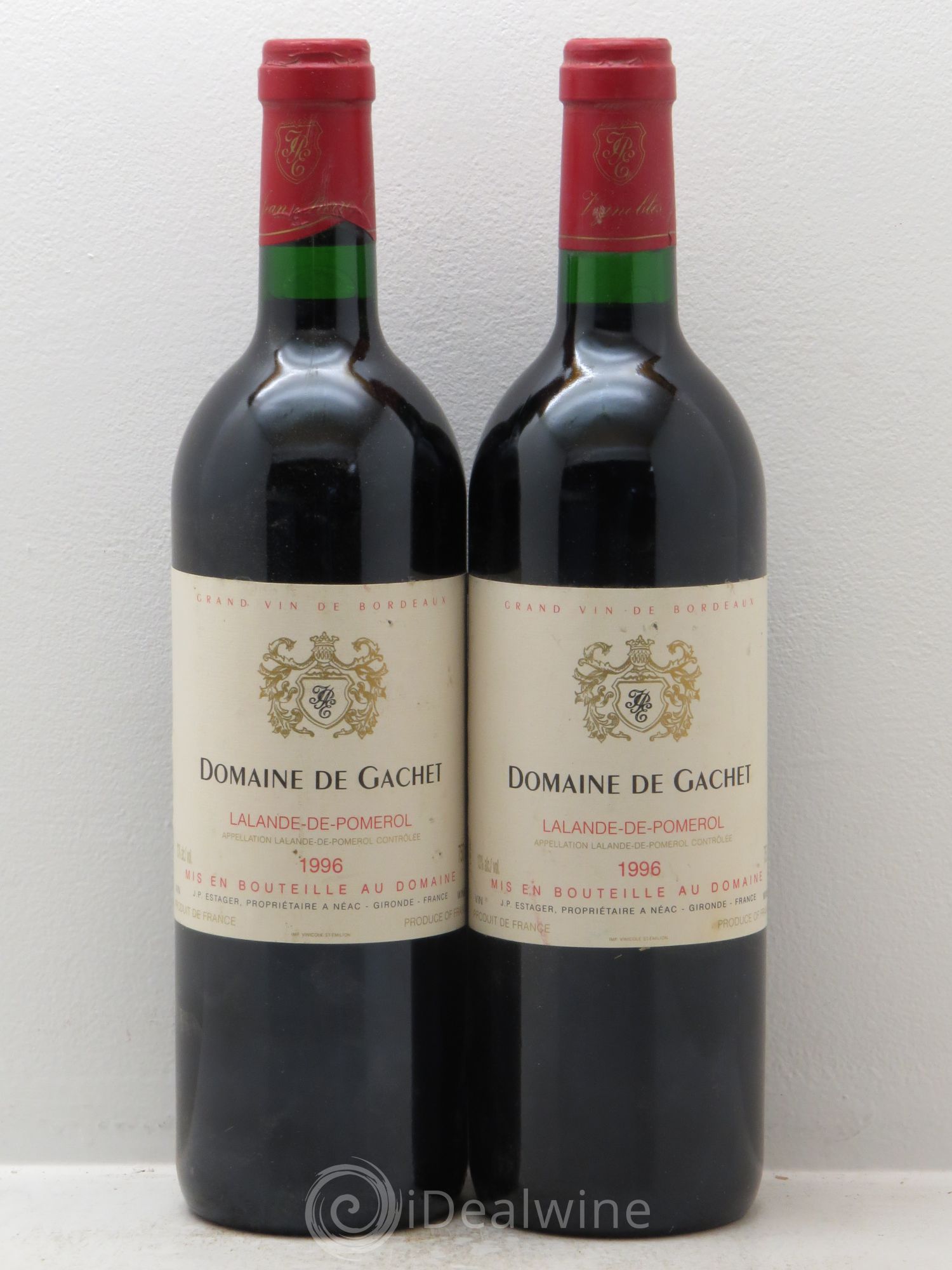 Bordeaux Domaine de Gachet -Lalande de Pomerol 1996 - Posten von 2 Flaschen - 0