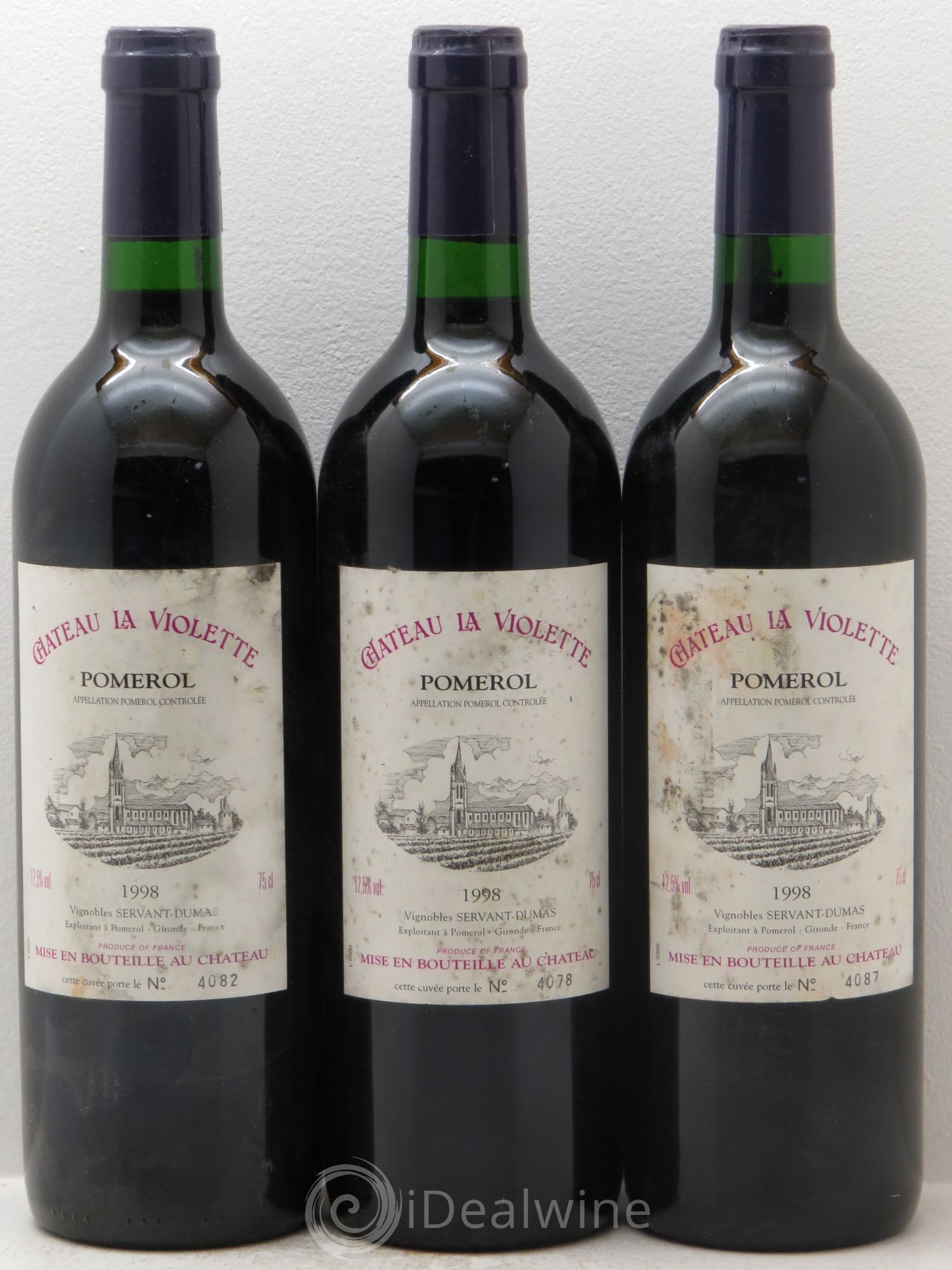 Château la Violette 1998 - Lot de 3 bouteilles - 0