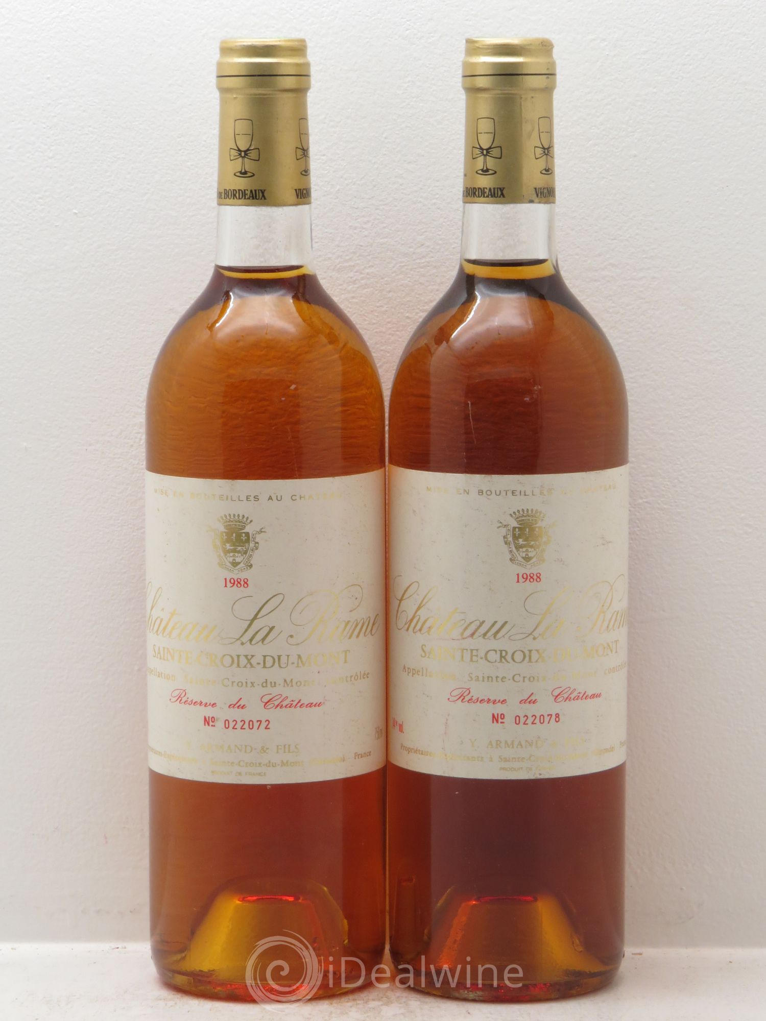 Sainte-Croix-du-Mont Château La Rame 1988 - Lotto di 2 bottiglie - 0
