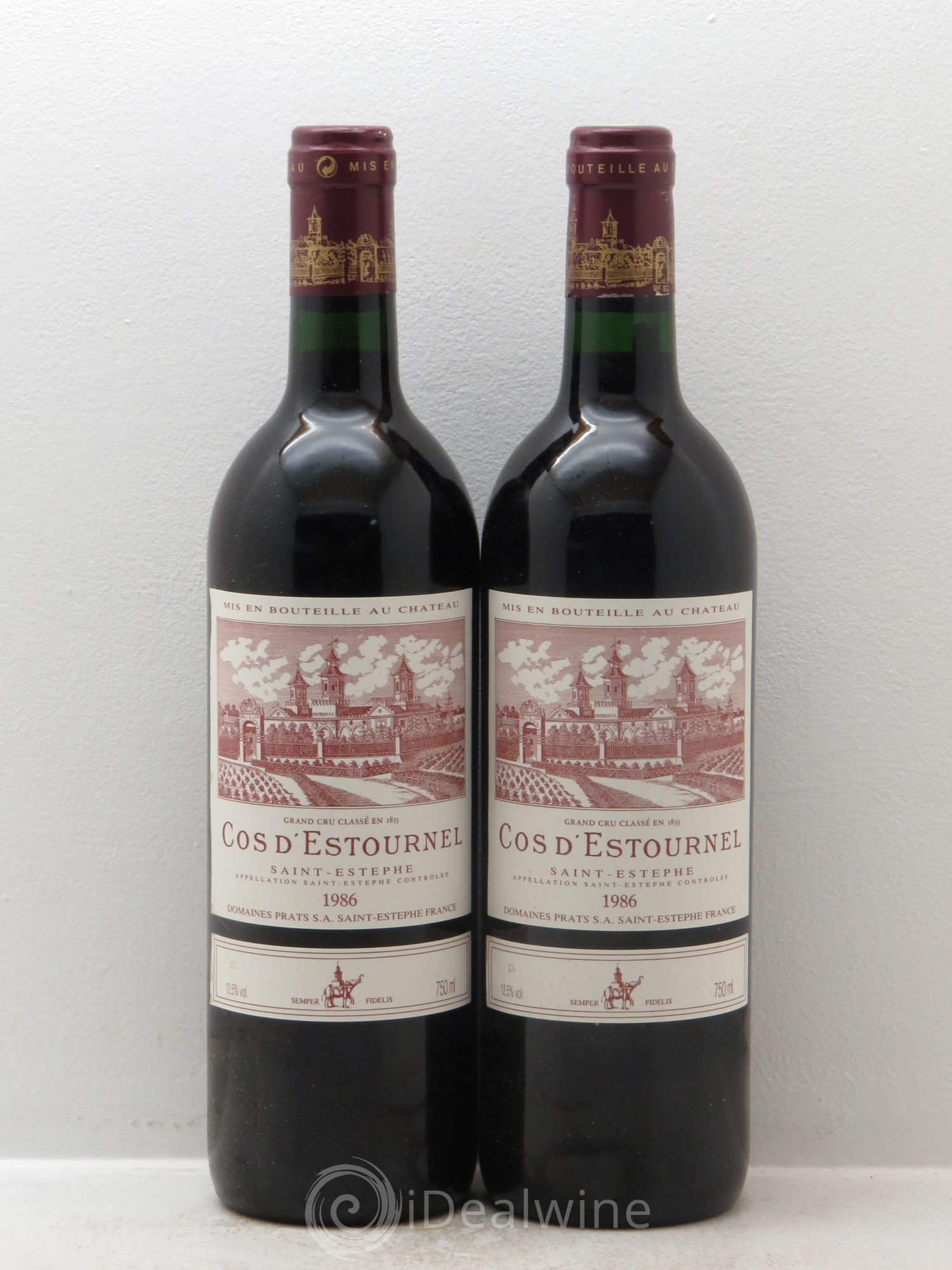 Cos d'Estournel 2ème Grand Cru Classé 1986 - Lot de 2 bouteilles - 0