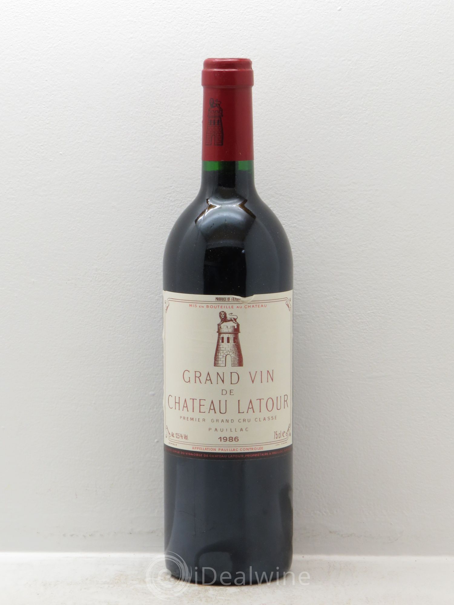 Château Latour 1er Grand Cru Classé 1986 - Lot de 1 bouteille - 0