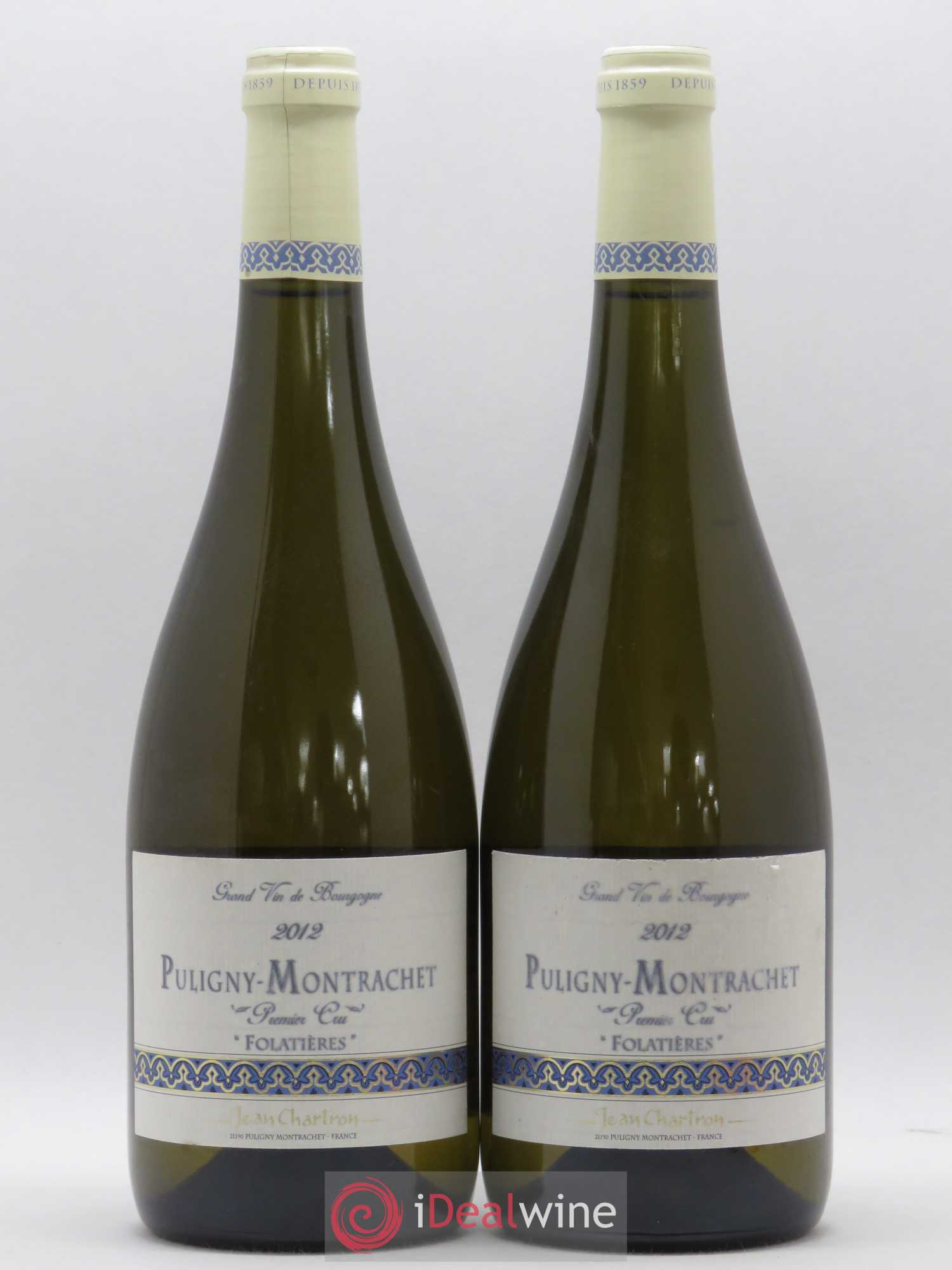 Puligny-Montrachet 1er Cru Folatières Jean Chartron (Domaine) 2012 - Lot de 2 bouteilles - 0
