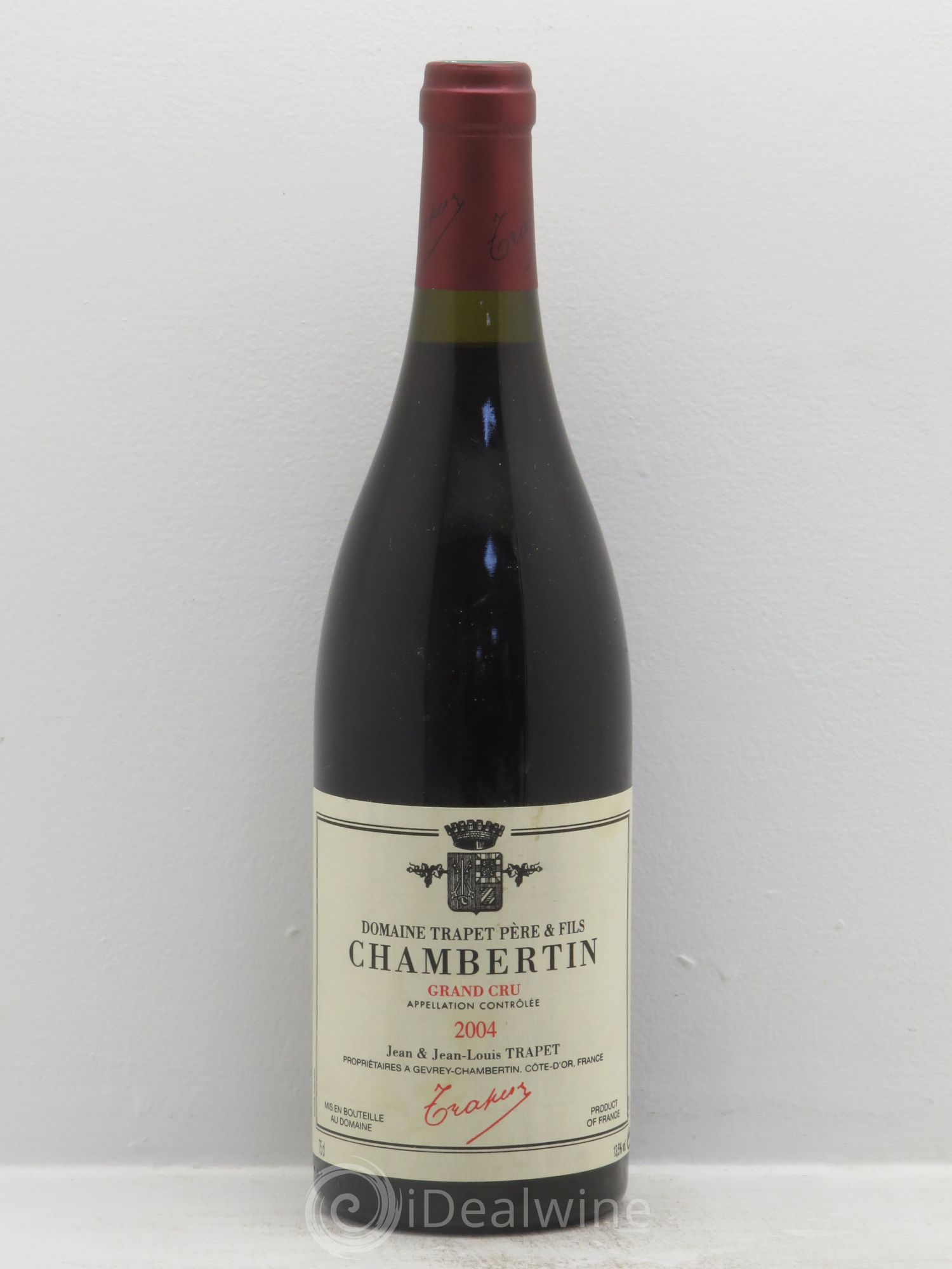 Chambertin Grand Cru Domaine Trapet 2004 - Lot de 1 bouteille - 0