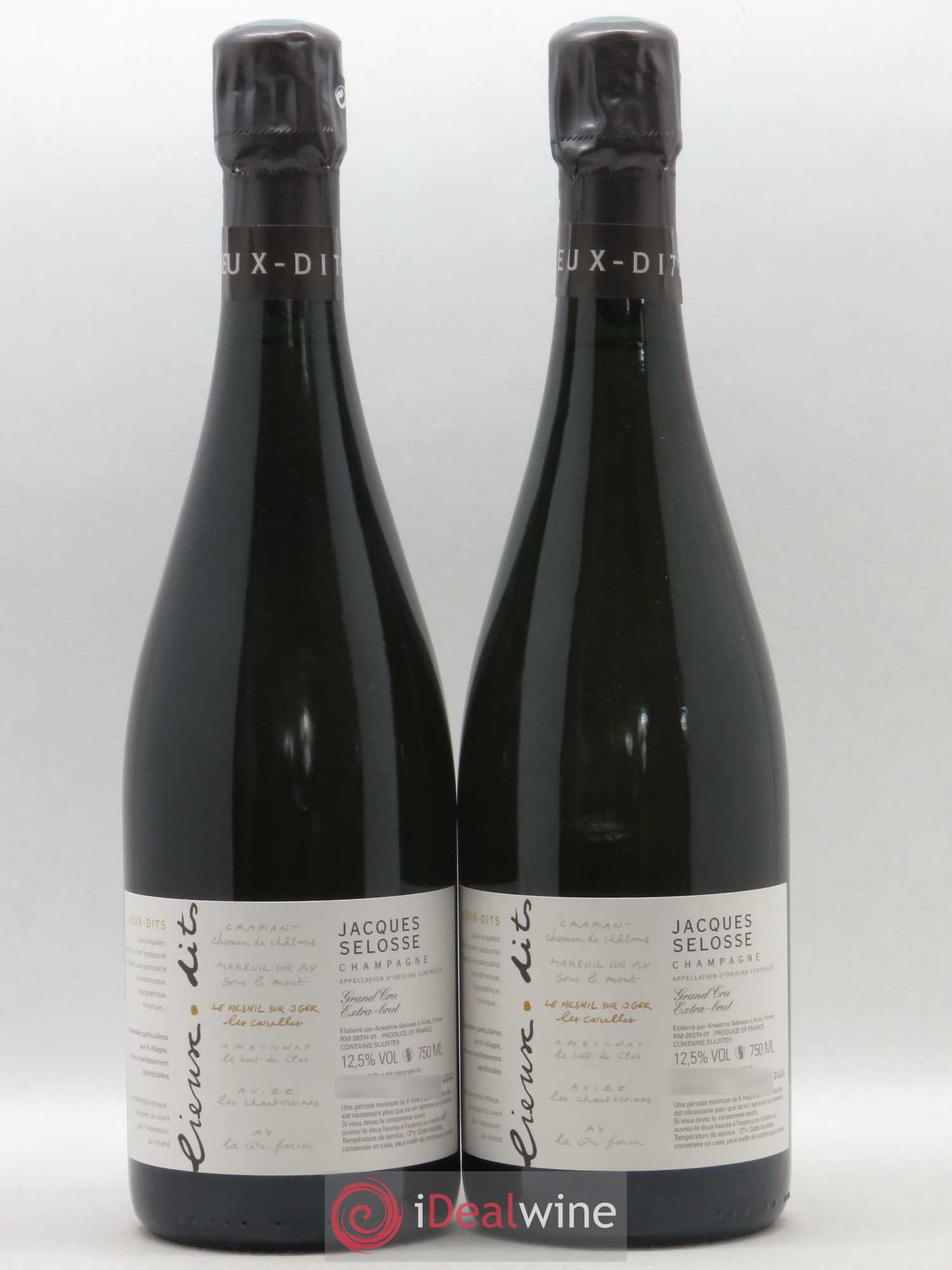 Les Carelles Blanc de Blancs Jacques Selosse - Lot de 2 bouteilles - 0