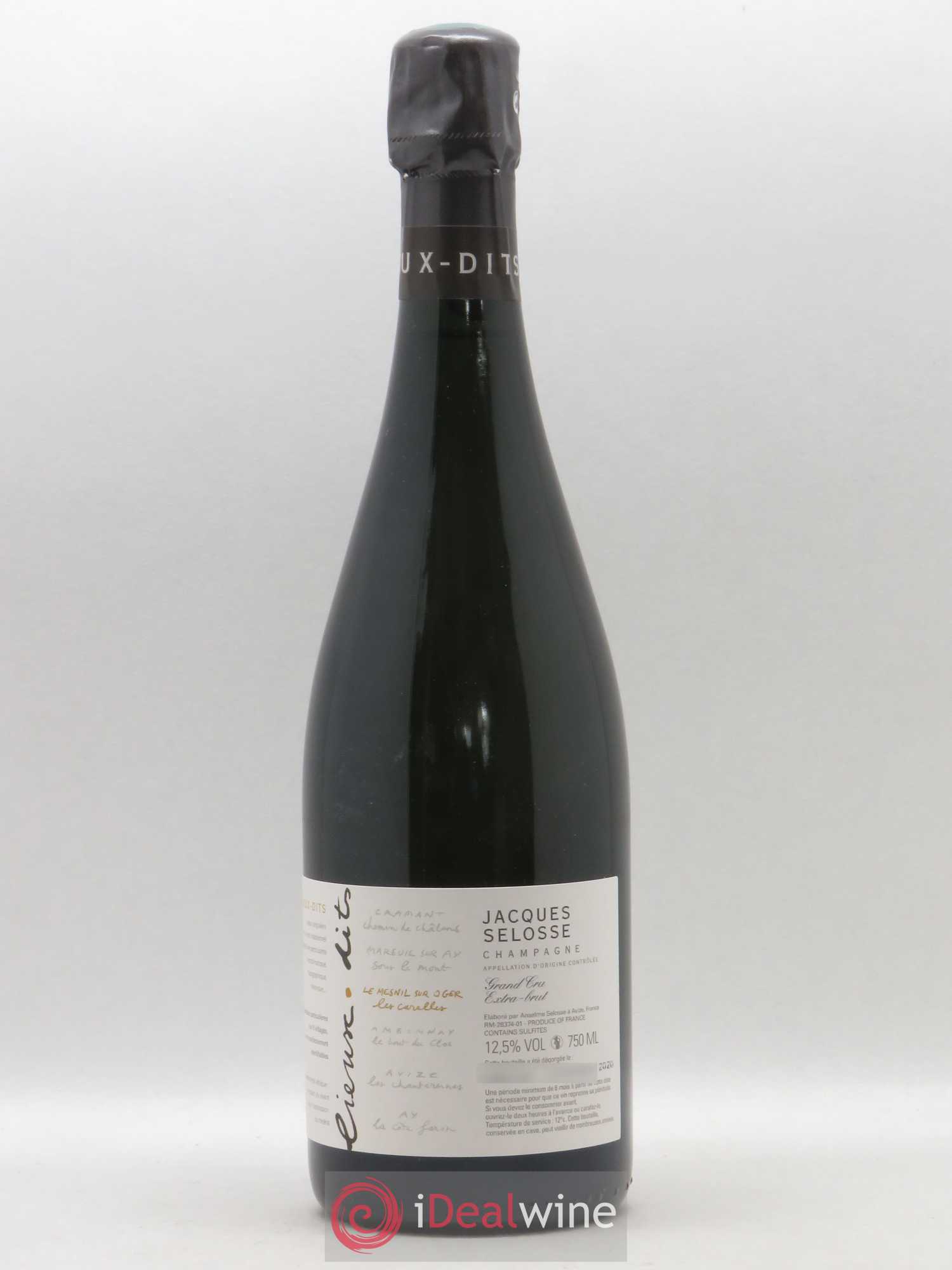 Les Carelles Blanc de Blancs Jacques Selosse - Lot de 1 bouteille - 0