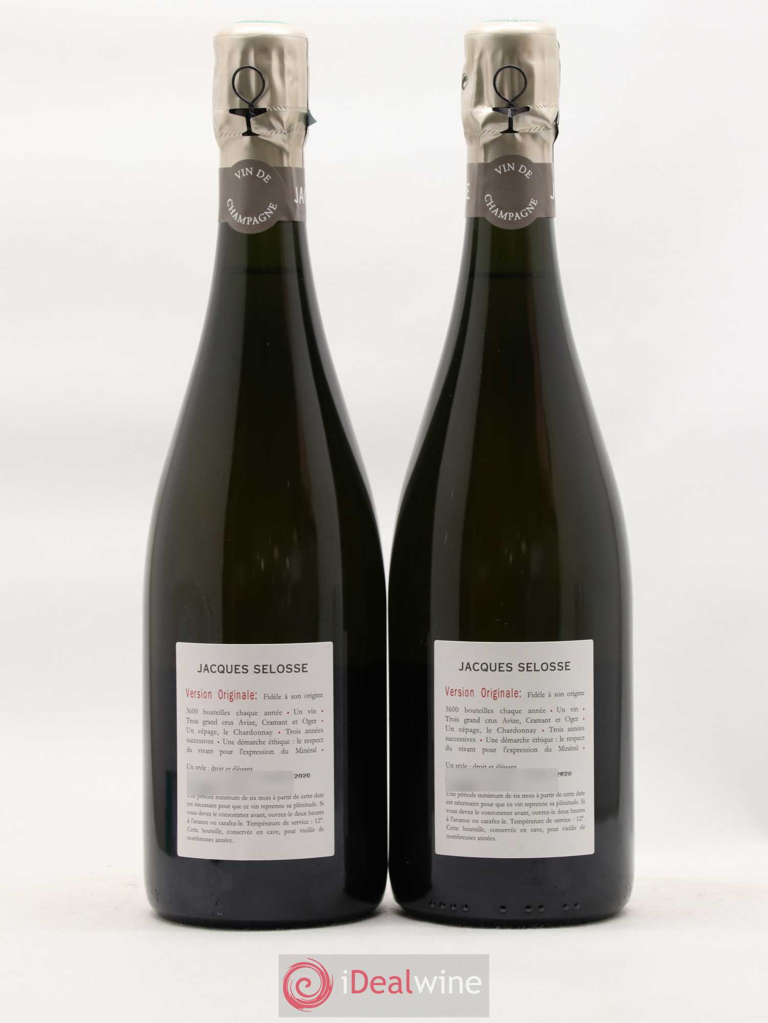Version Originale Jacques Selosse - Lot de 2 bouteilles - 1