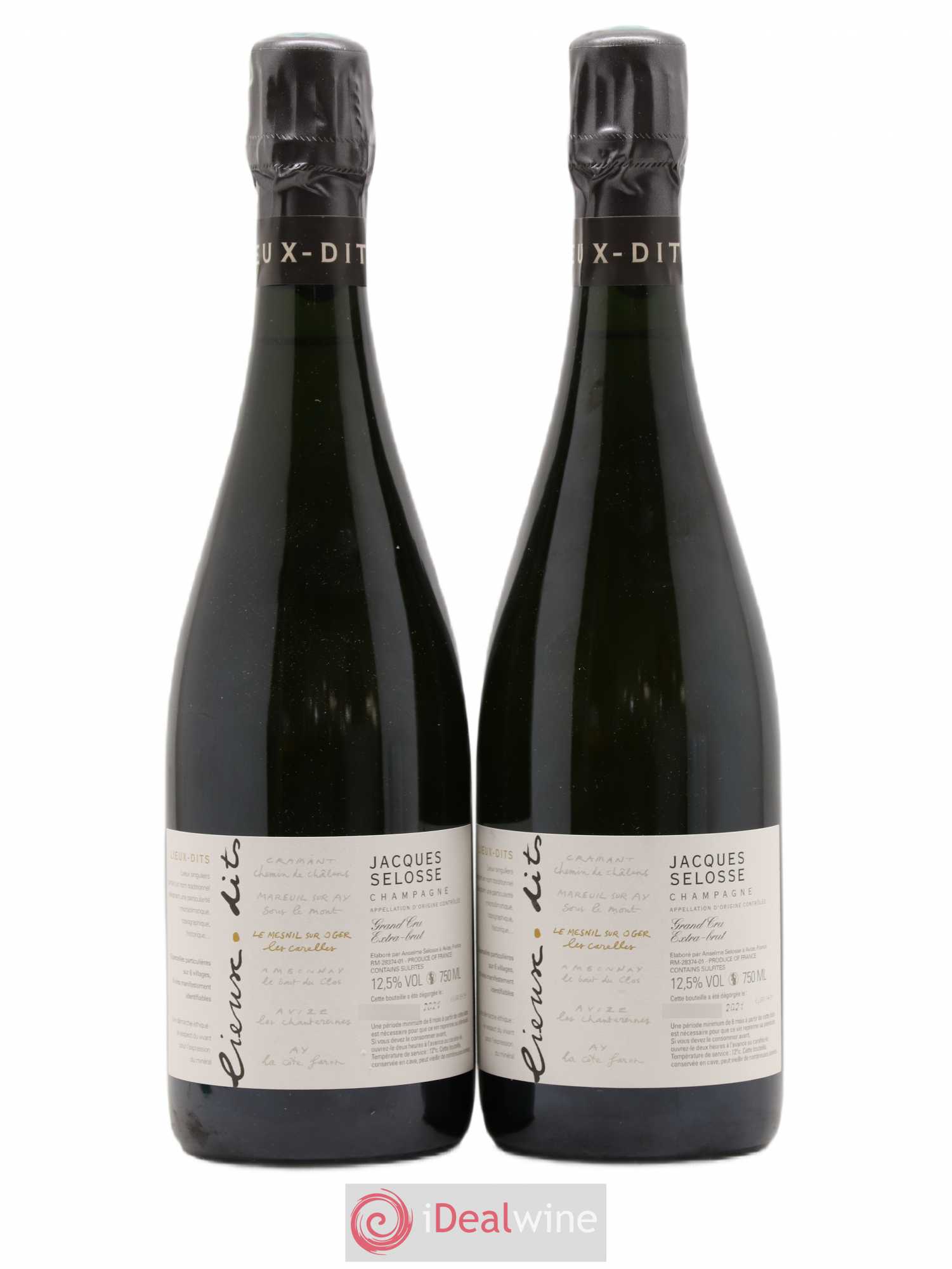 Les Carelles Blanc de Blancs Jacques Selosse - Lot de 2 bouteilles - 0