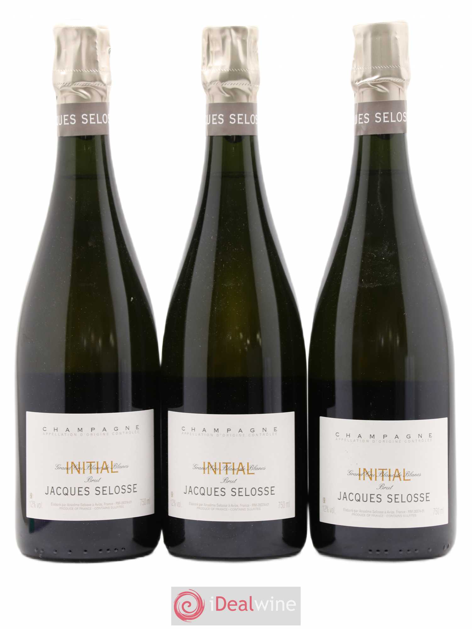 Initial Brut Jacques Selosse - Lot de 3 bouteilles - 0