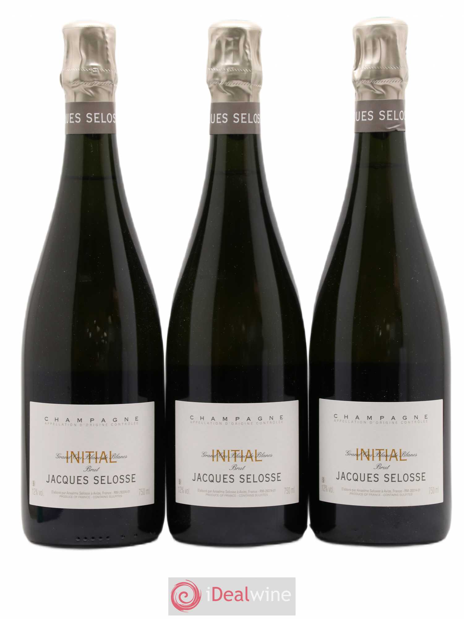 Initial Brut Jacques Selosse - Lot de 3 bouteilles - 0