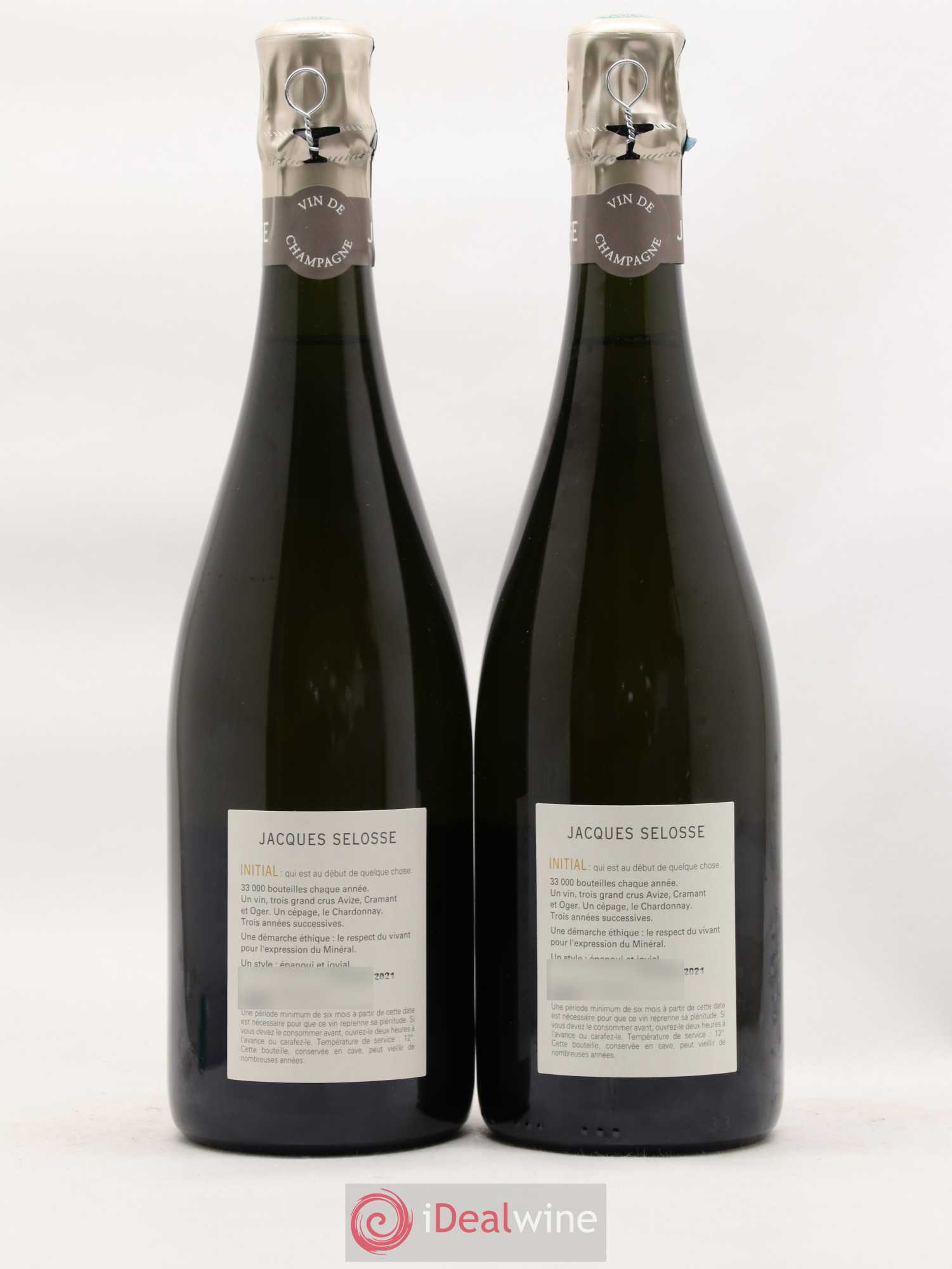 Initial Brut Jacques Selosse - Lot de 2 bouteilles - 1