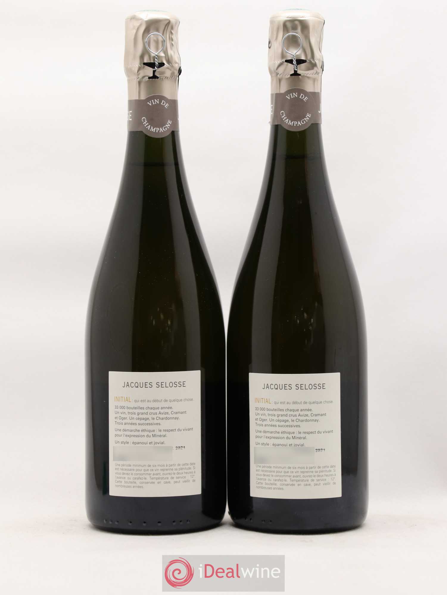 Initial Brut Jacques Selosse - Lot de 2 bouteilles - 1