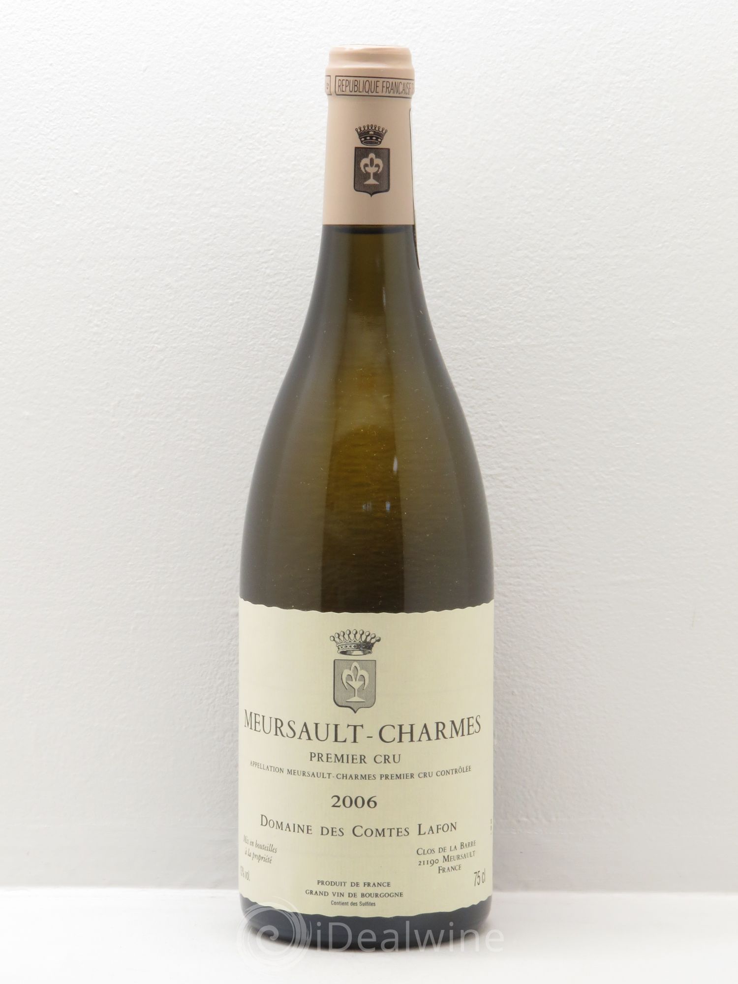 Meursault 1er Cru Charmes Comtes Lafon (Domaine des) 2006 - Lot de 1 bouteille - 0