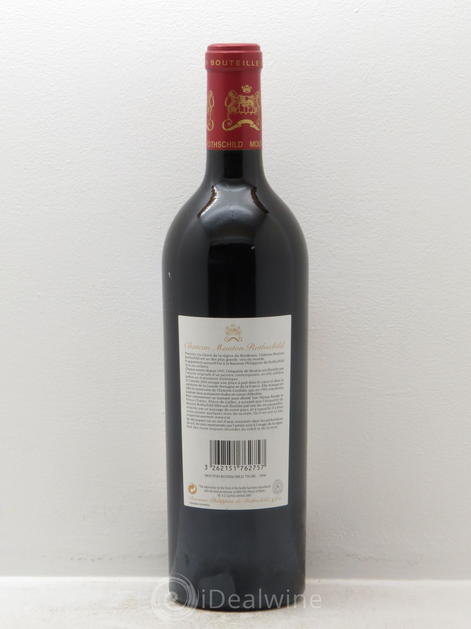 Château Mouton Rothschild 1er Grand Cru Classé 2004 - Lot de 1 bouteille - 1