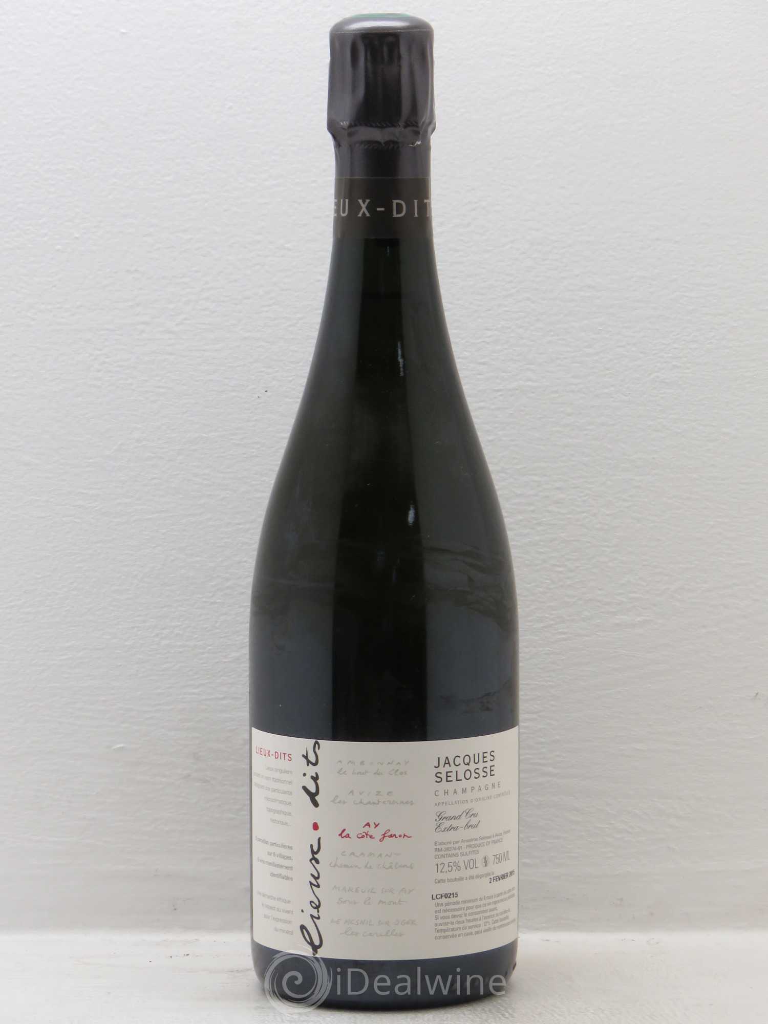 La Côte Faron Blanc de Noirs Grand Cru Extra-Brut Jacques Selosse - Lot de 1 bouteille - 0