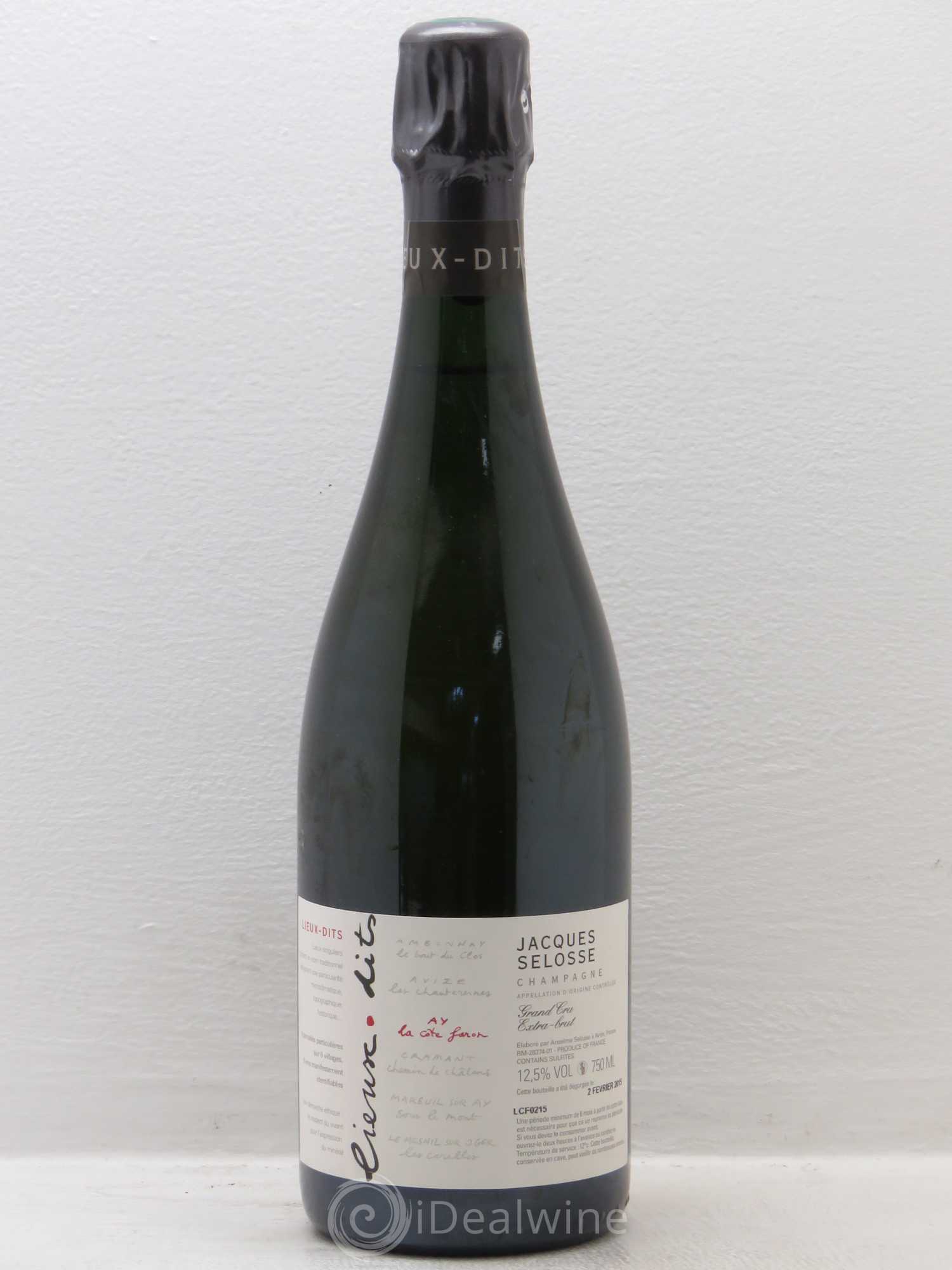 La Côte Faron Blanc de Noirs Grand Cru Extra-Brut Jacques Selosse - Lot de 1 bouteille - 0
