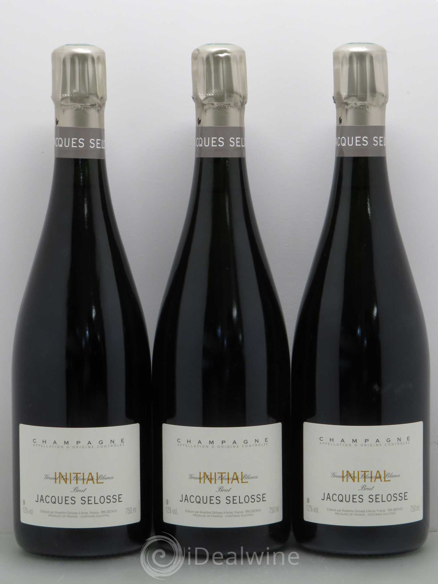 Initial Brut Jacques Selosse Blanc de Blancs - Lot de 3 bouteilles - 0