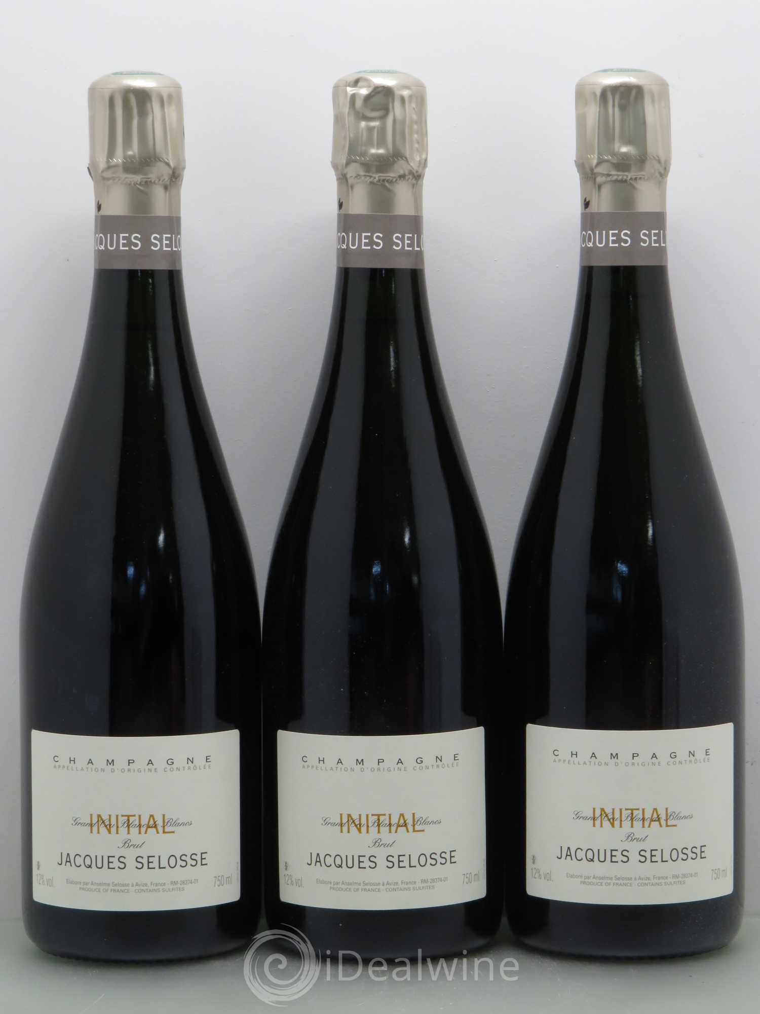 Initial Brut Jacques Selosse Blanc de Blancs - Lot de 3 bouteilles - 0