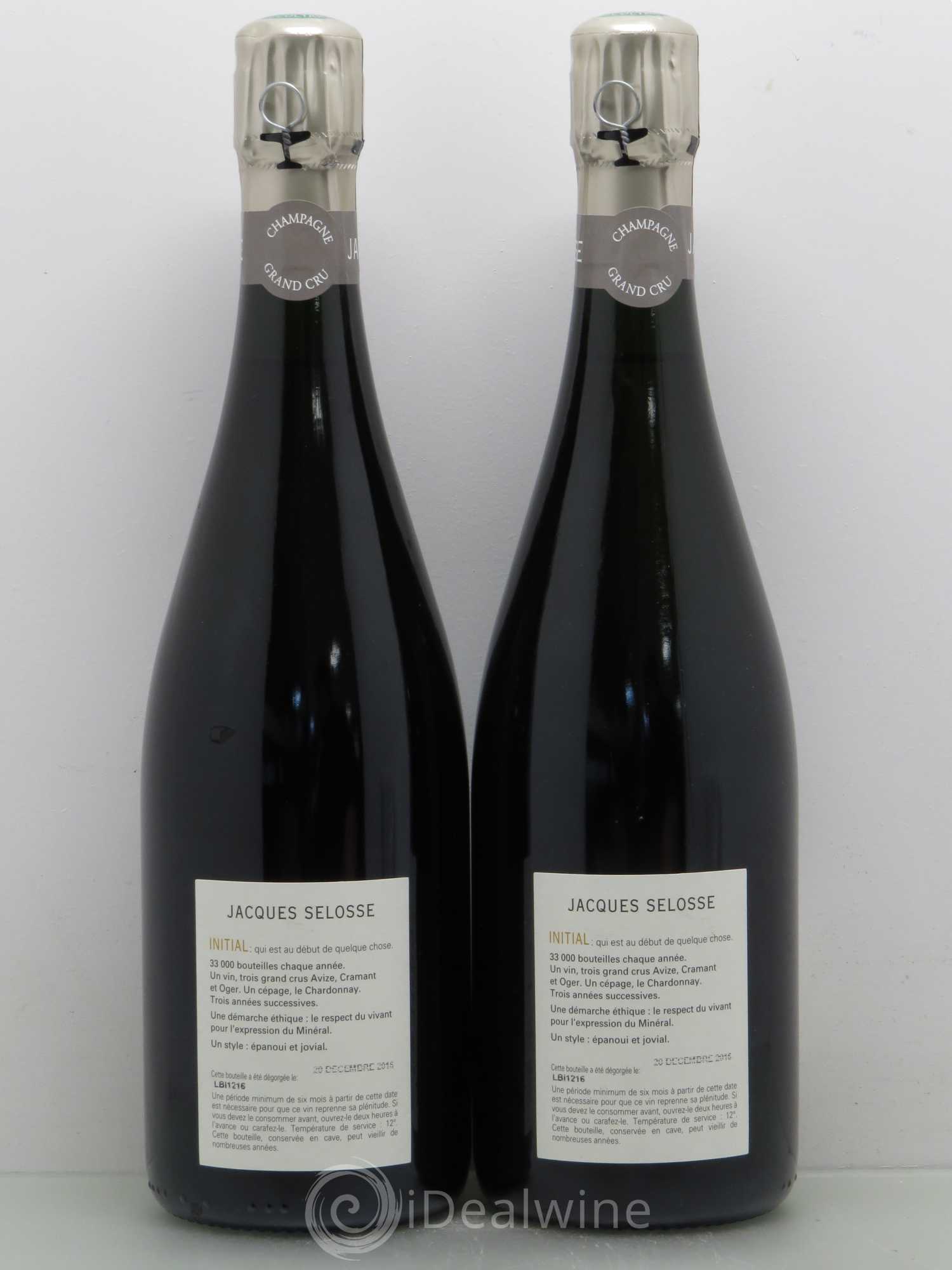 Initial Brut Jacques Selosse Blanc de Blancs - Lot de 2 bouteilles - 1