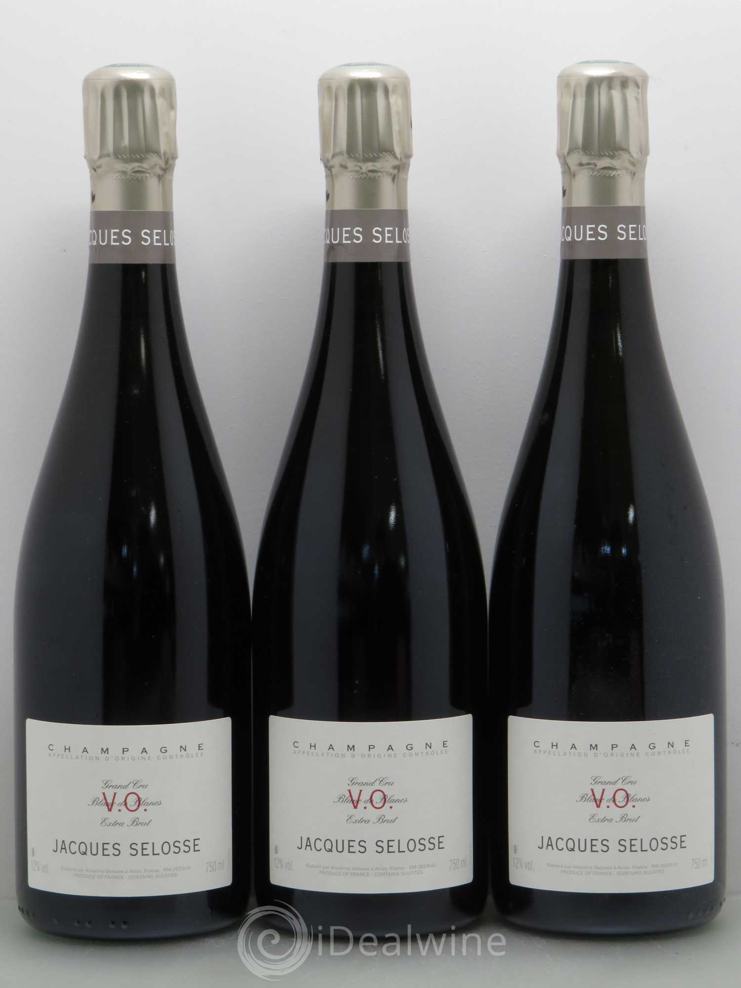 Version Originale Jacques Selosse Blanc de Blancs Extra Brut - Posten von 3 Flaschen - 0