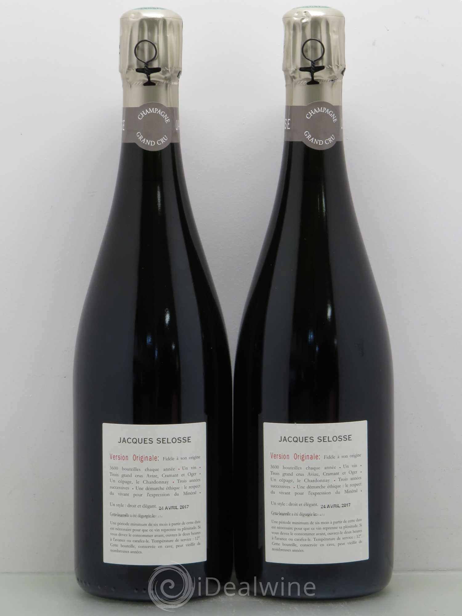 Version Originale Jacques Selosse Blanc de Blancs Extra Brut - Posten von 2 Flaschen - 1