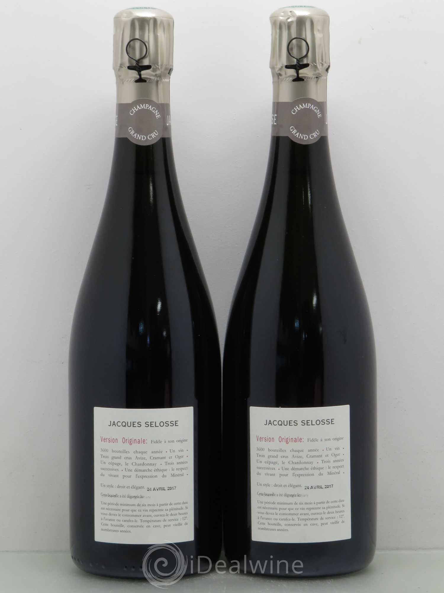 Version Originale Jacques Selosse Blanc de Blancs Extra Brut - Posten von 2 Flaschen - 1