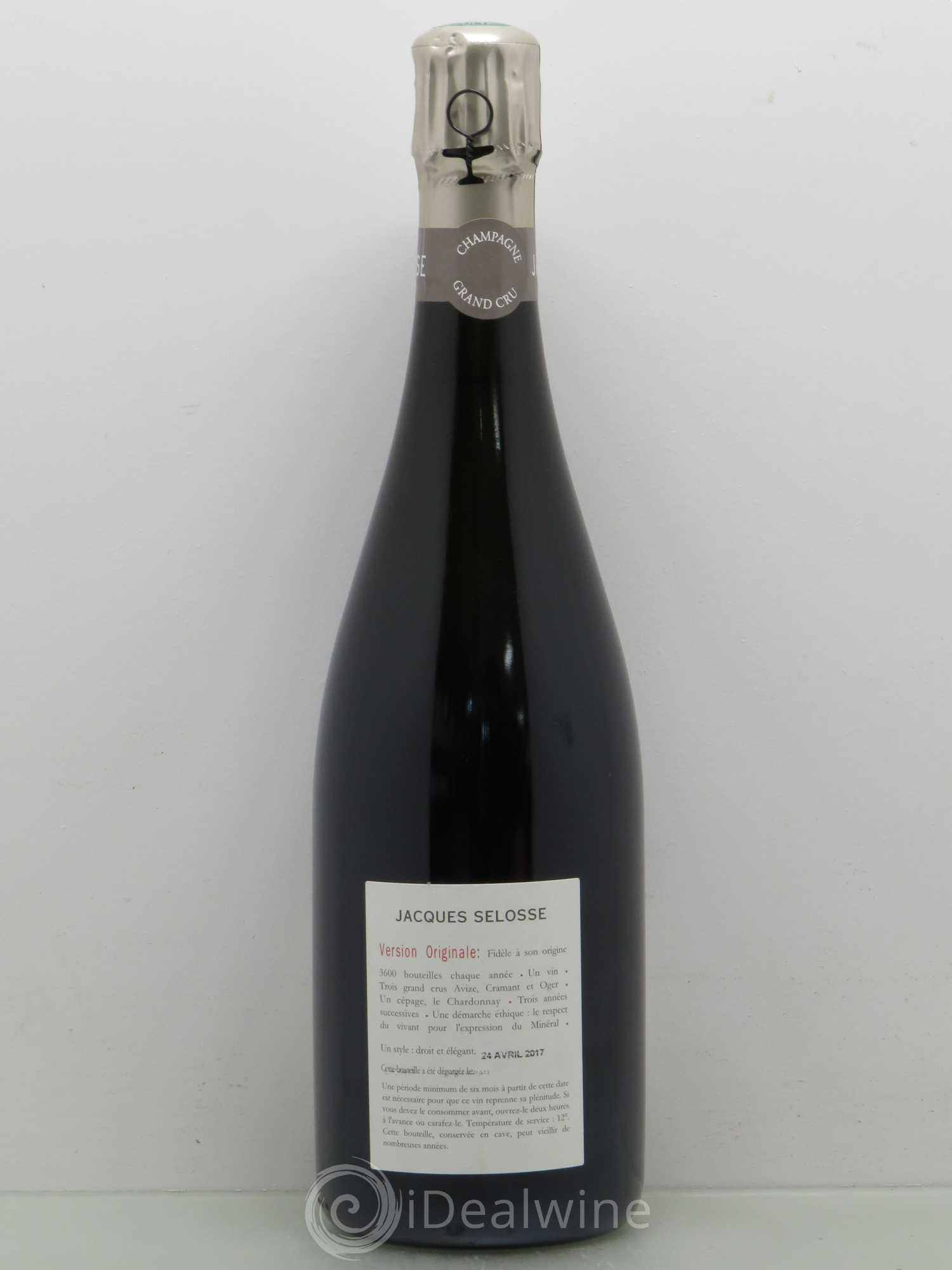 Version Originale Jacques Selosse Blanc de Blancs Extra Brut - Posten von 1 Flasche - 1