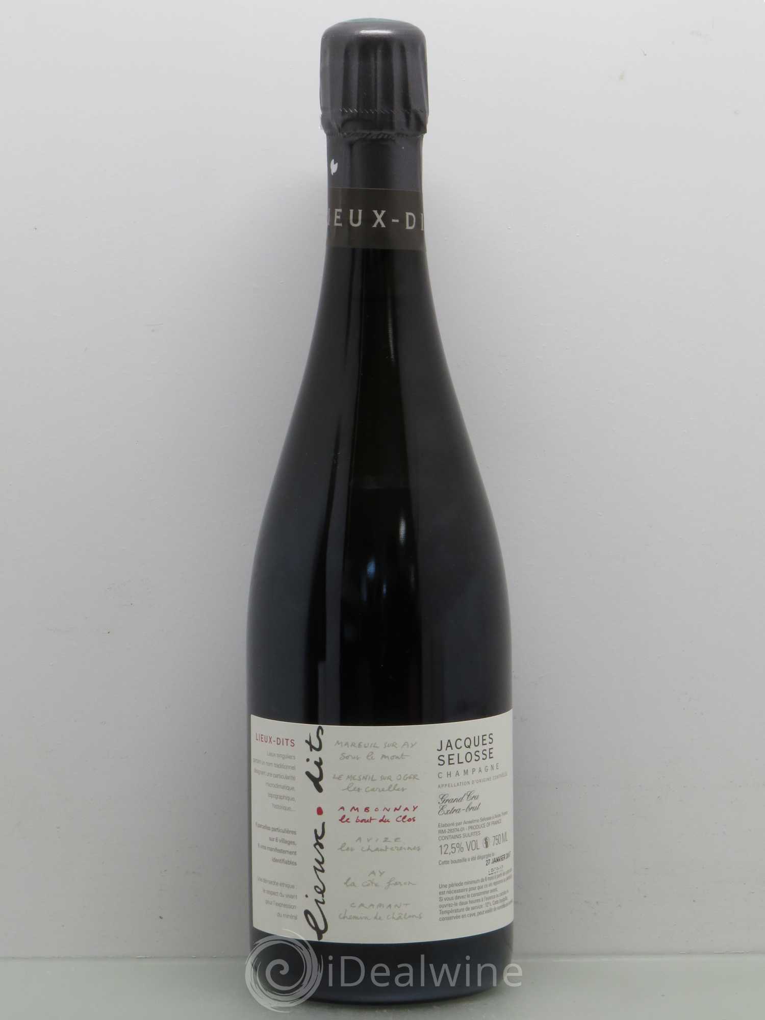 Champagne Ambonnay Le Bout du Clos Blanc de Noirs Extra Brut Jacques Selosse - Posten von 1 Flasche - 0