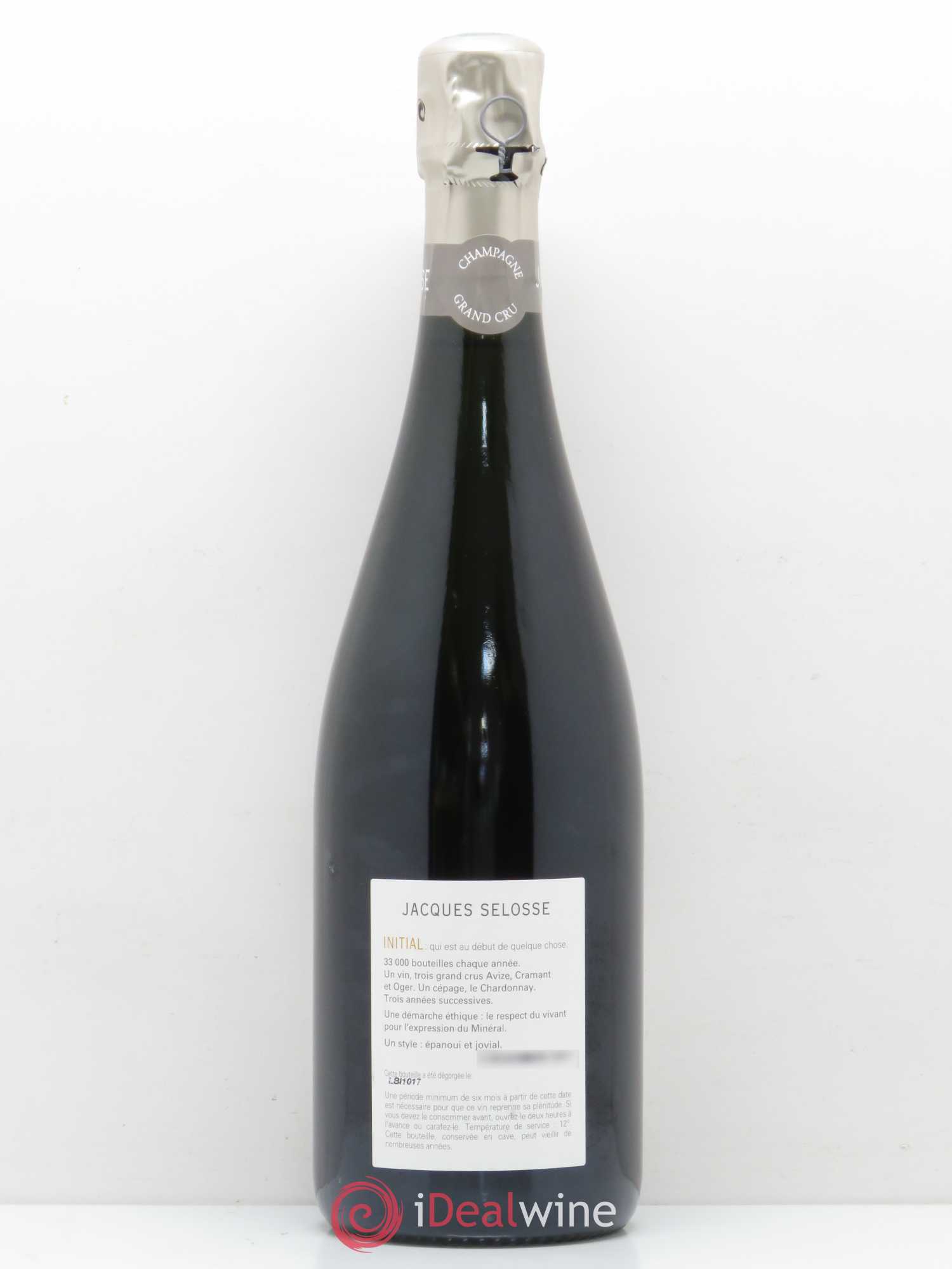 Initial Brut Jacques Selosse - Lot de 1 bouteille - 1