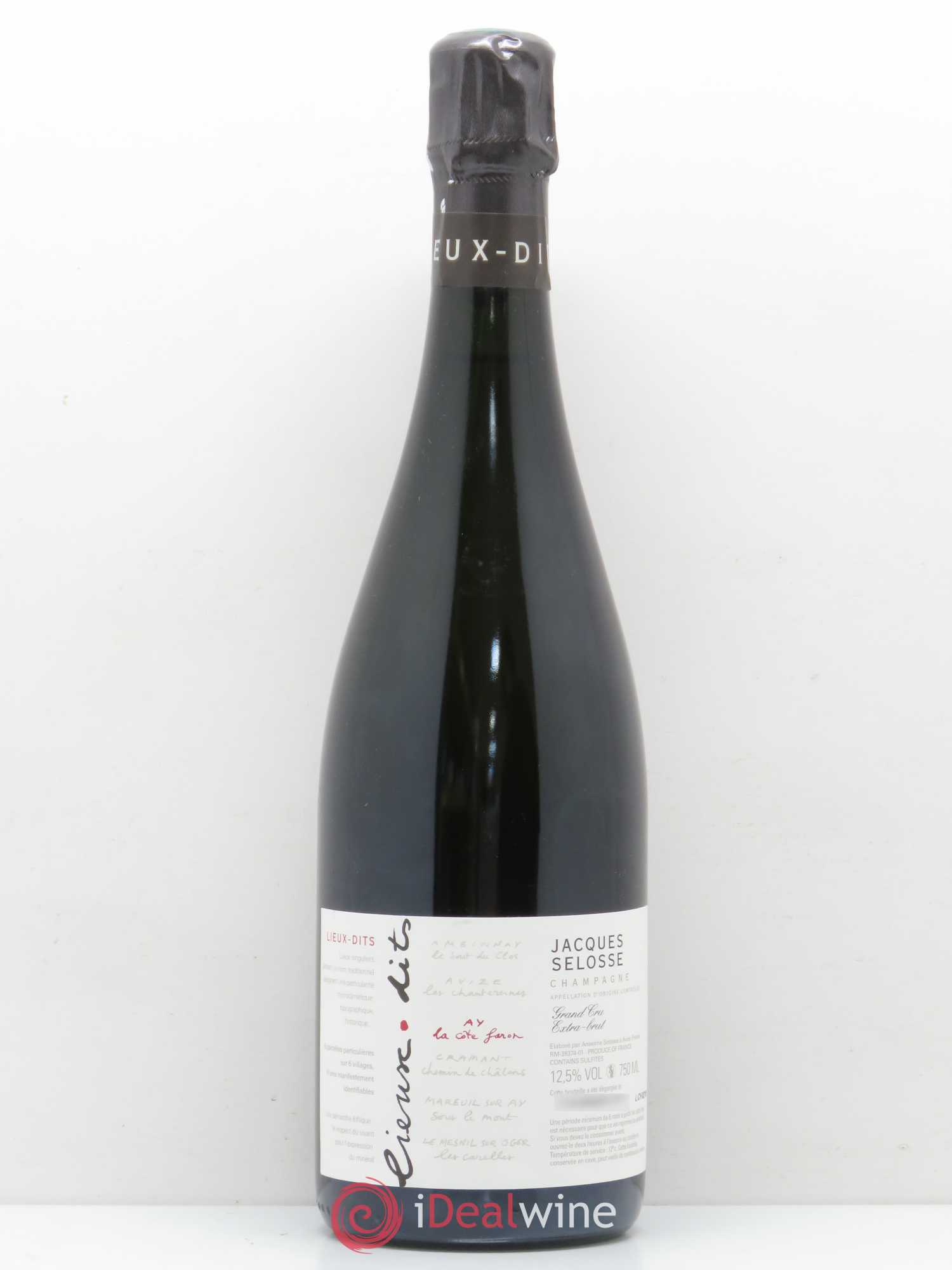 La Côte Faron Blanc de Noirs Grand Cru Extra-Brut Jacques Selosse - Lot de 1 bouteille - 0