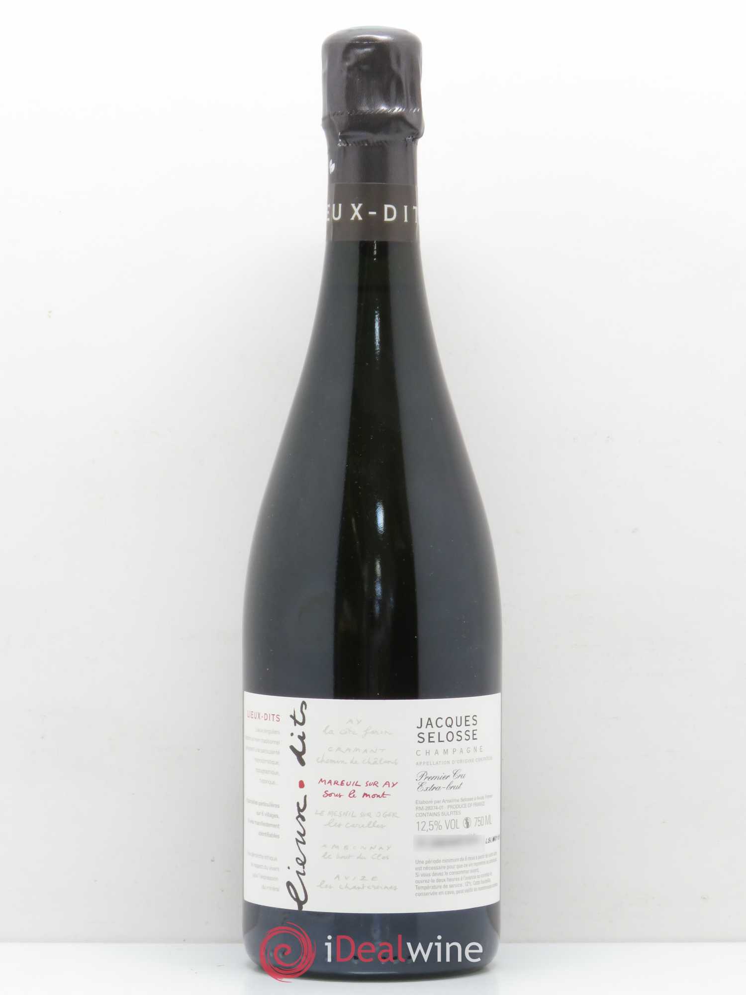 Mareuil sur Ay Sous le Mont Extra-Brut Jacques Selosse - Lot de 1 bouteille - 0