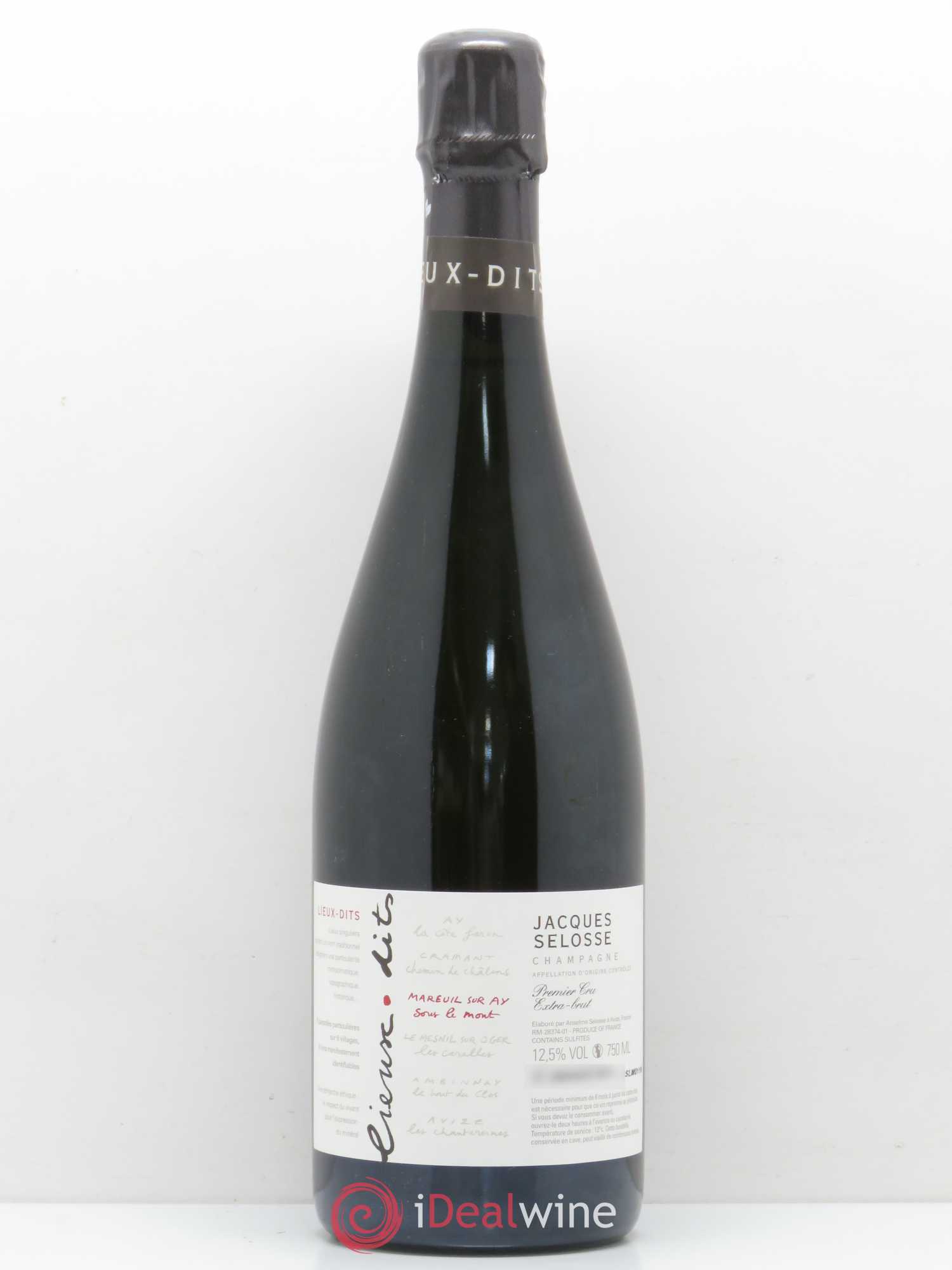Mareuil sur Ay Sous le Mont Extra-Brut Jacques Selosse - Lot de 1 bouteille - 0