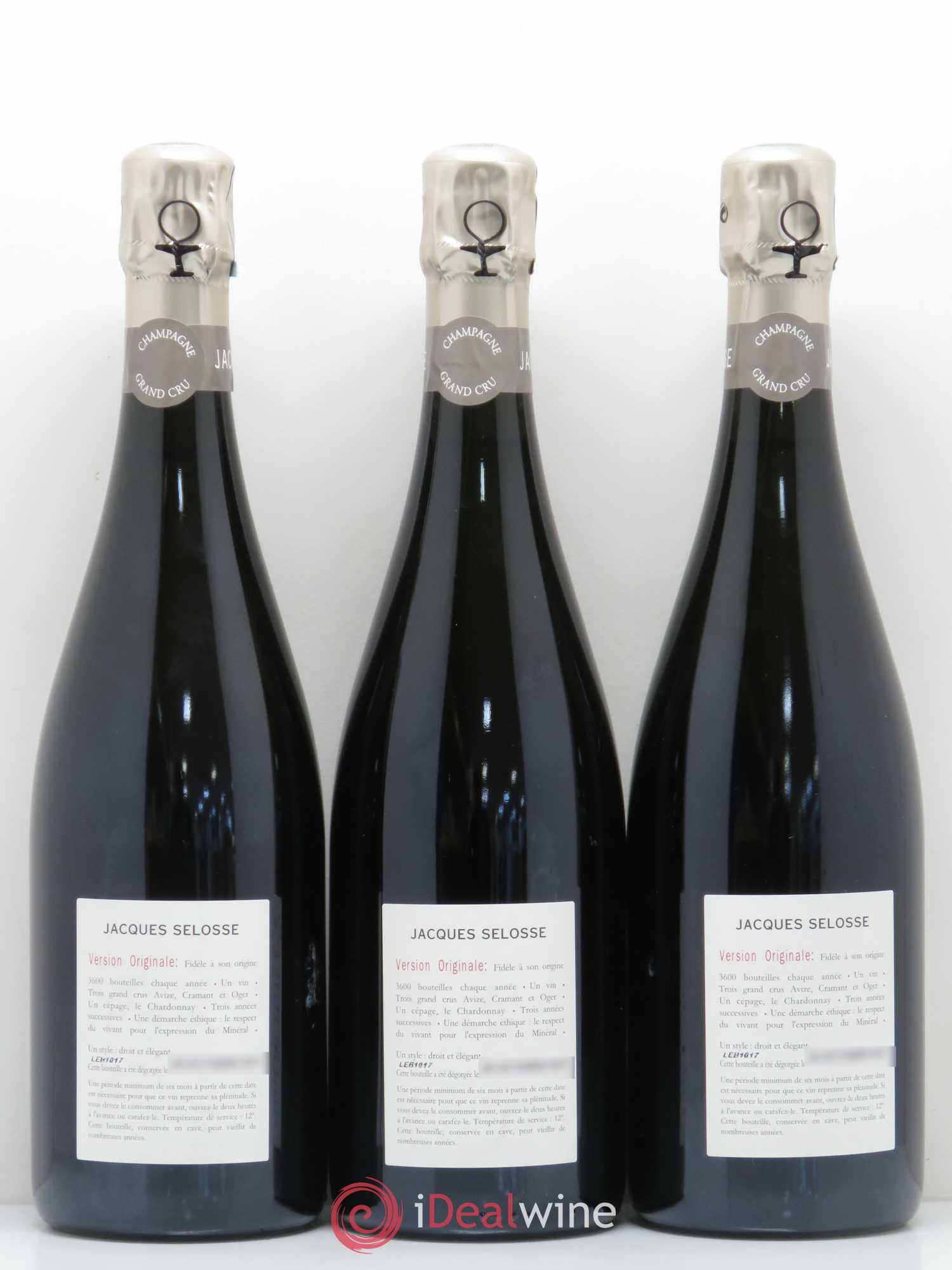 Version Originale Jacques Selosse - Lot de 3 bouteilles - 1