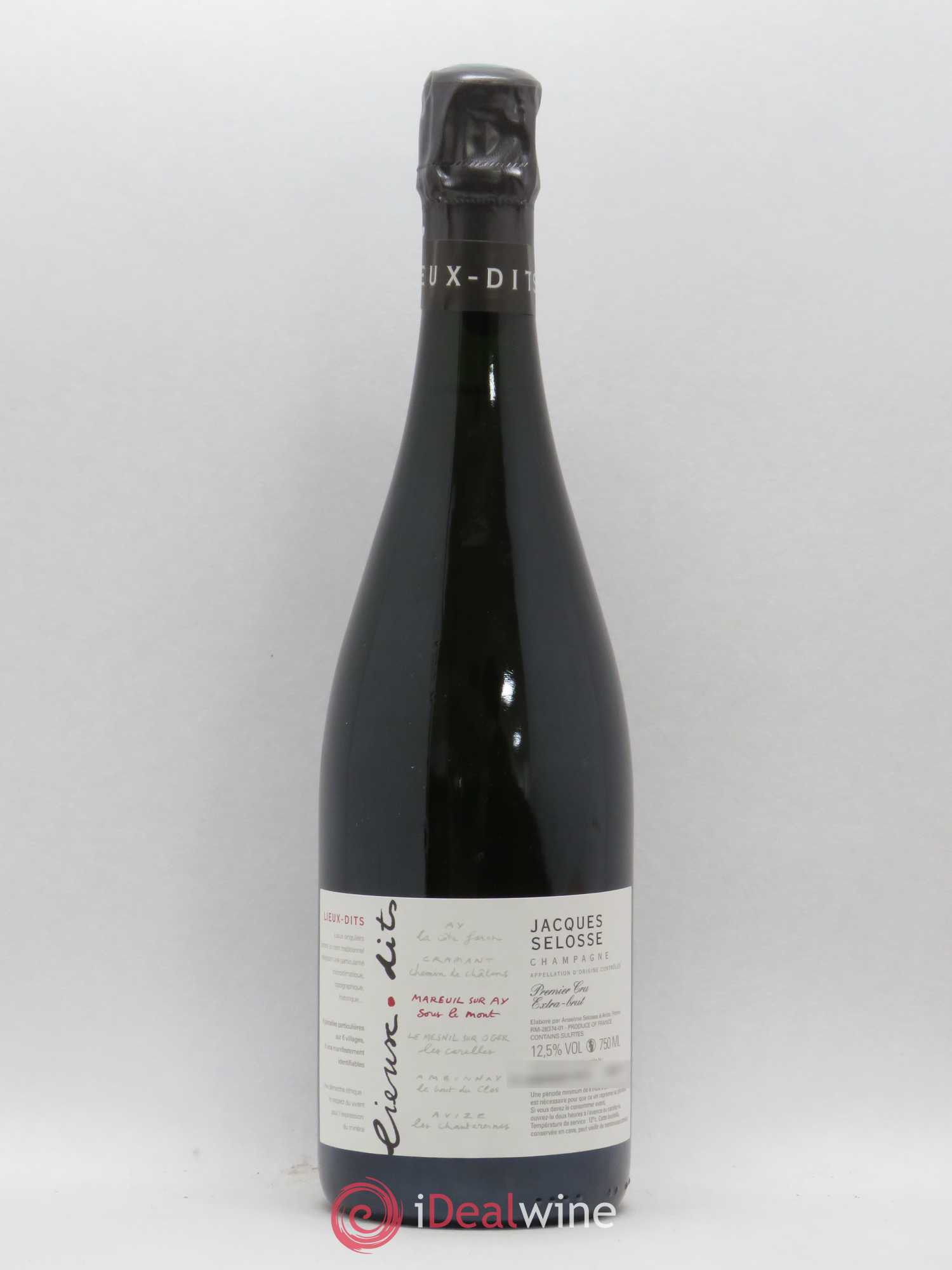 Mareuil sur Ay Sous le Mont Extra-Brut Jacques Selosse - Lot de 1 bouteille - 0