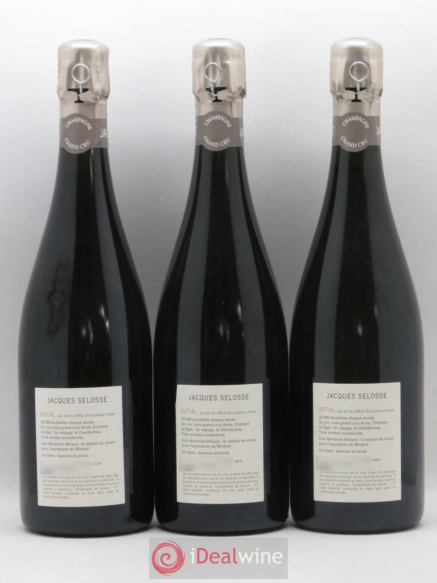 Initial Brut Jacques Selosse - Lot de 3 bouteilles - 1