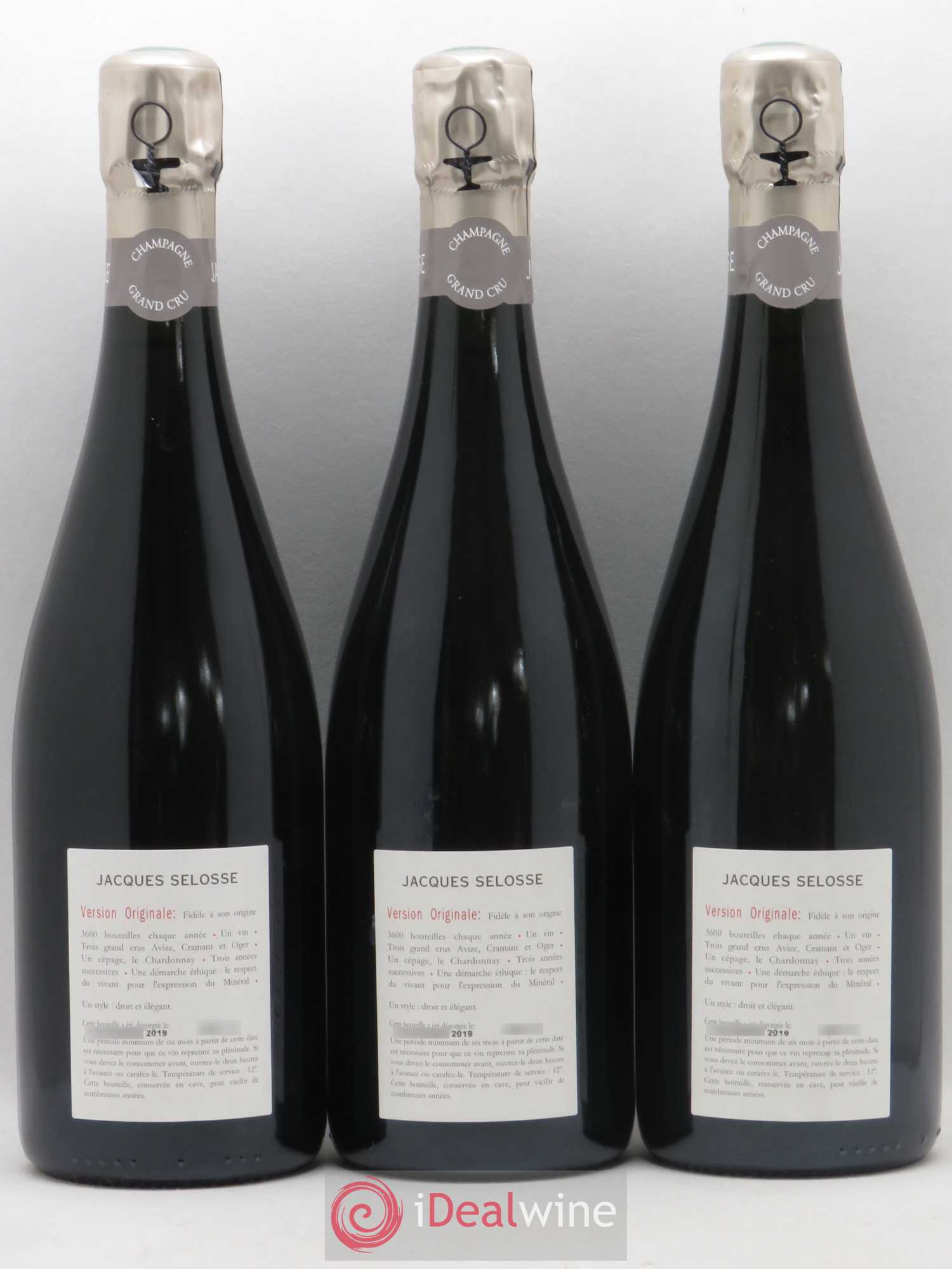 Version Originale Jacques Selosse - Lot de 3 bouteilles - 1