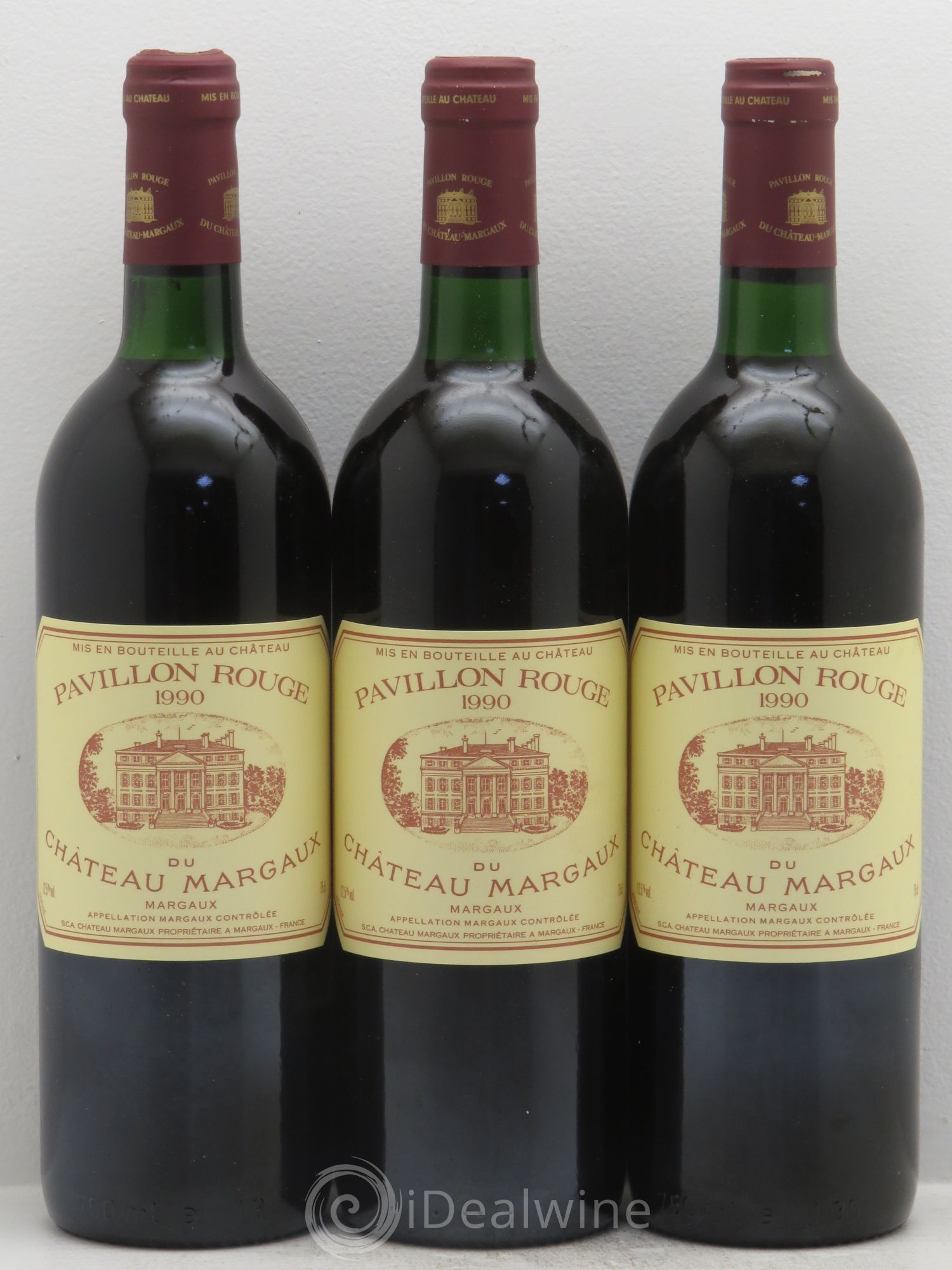 Pavillon Rouge du Château Margaux Second Vin 1990 - Lot de 12 bouteilles - 1