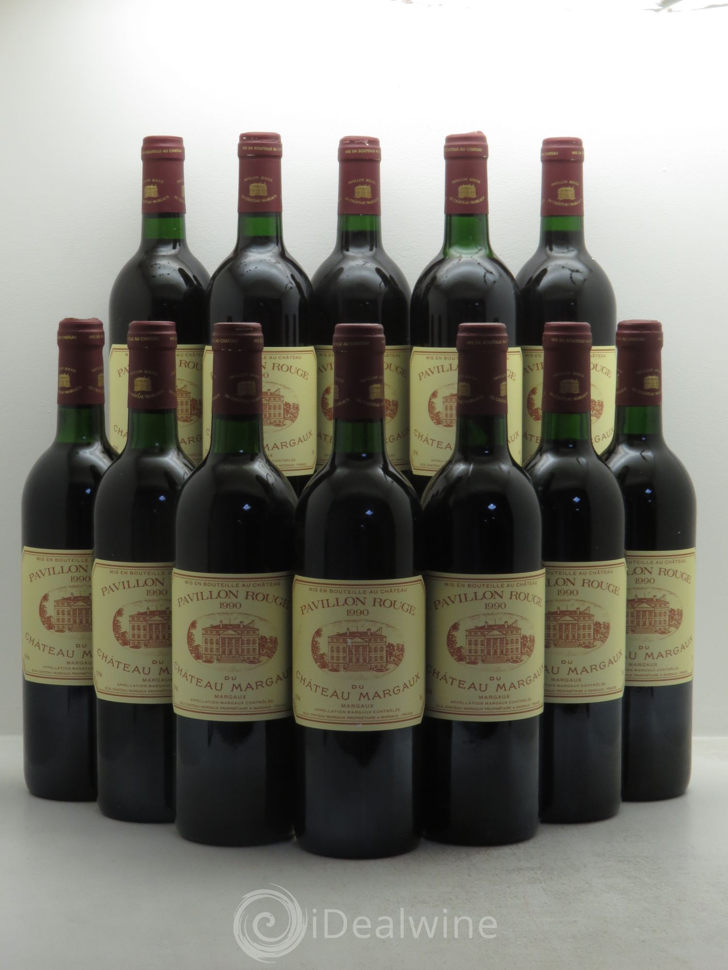 Pavillon Rouge du Château Margaux Second Vin 1990 - Lot de 12 bouteilles - 0