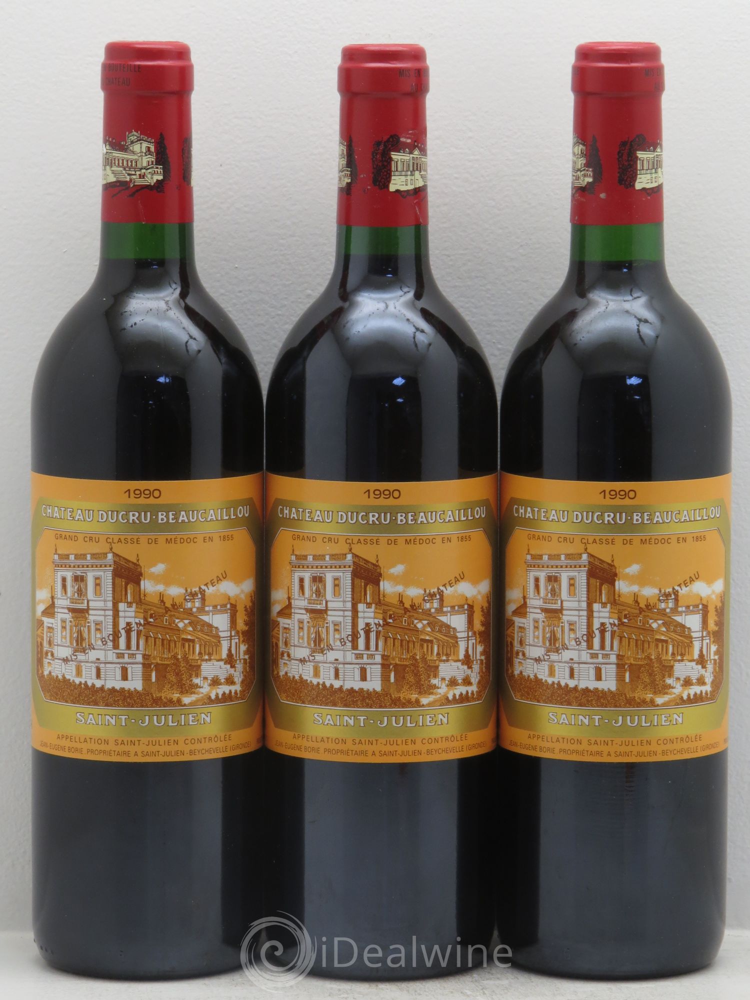 Château Ducru Beaucaillou 2ème Grand Cru Classé 1990 - Lot de 3 bouteilles - 0