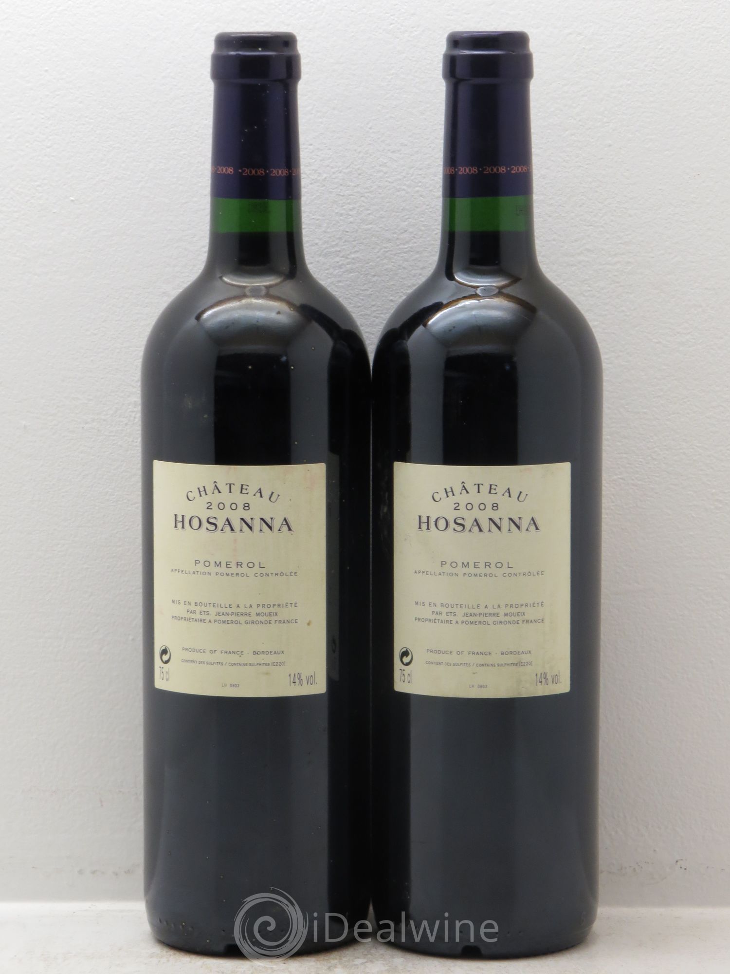 Château Hosanna 2008 - Lot de 2 bouteilles - 1