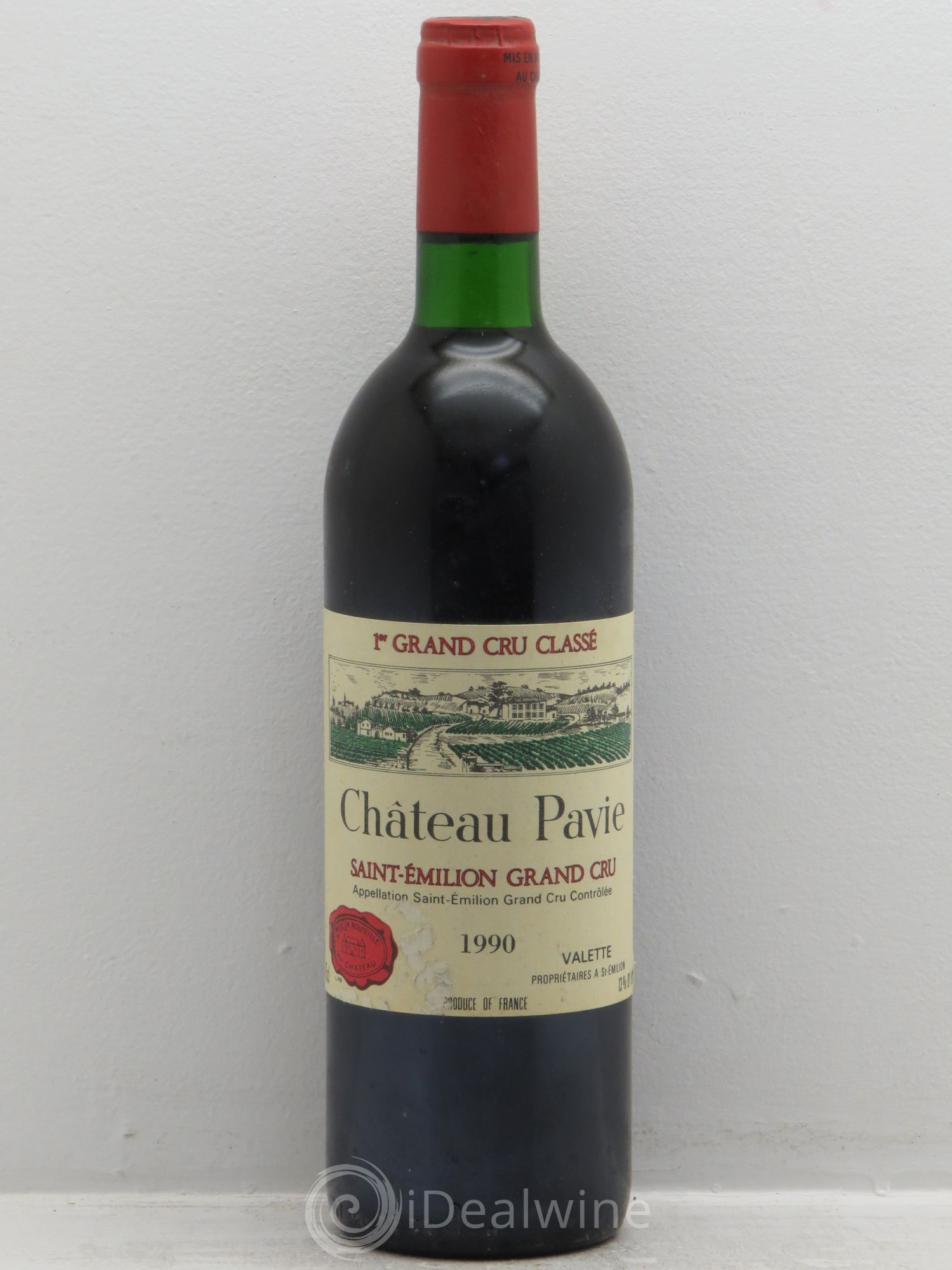 Château Pavie 1er Grand Cru Classé A 1990 - Lot de 1 bouteille - 0