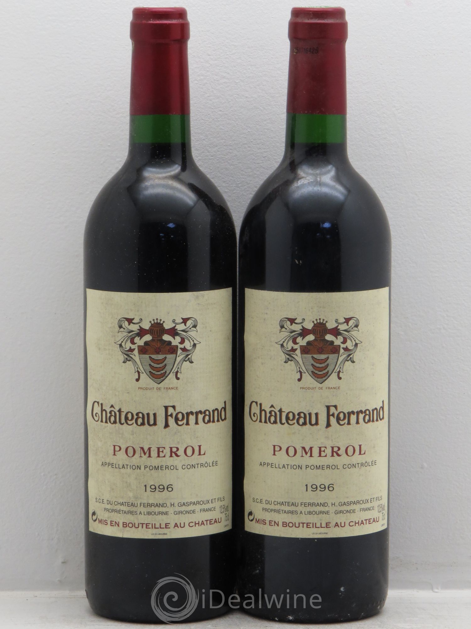 Château Ferrand 1996 - Lot de 2 bouteilles - 0